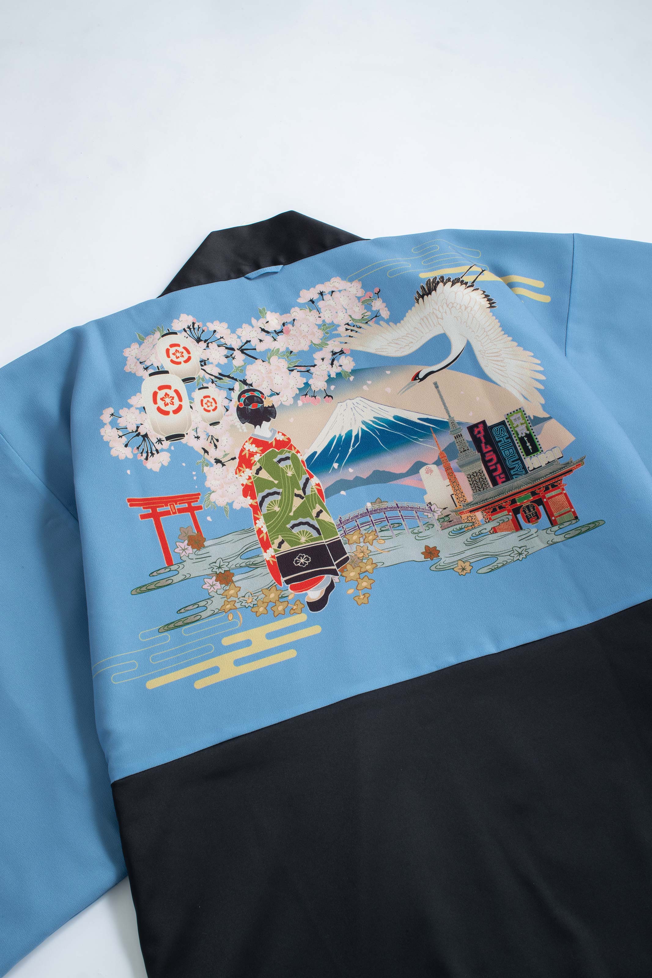 KUROMONTSUKI HAORI - Maiko, Fuji