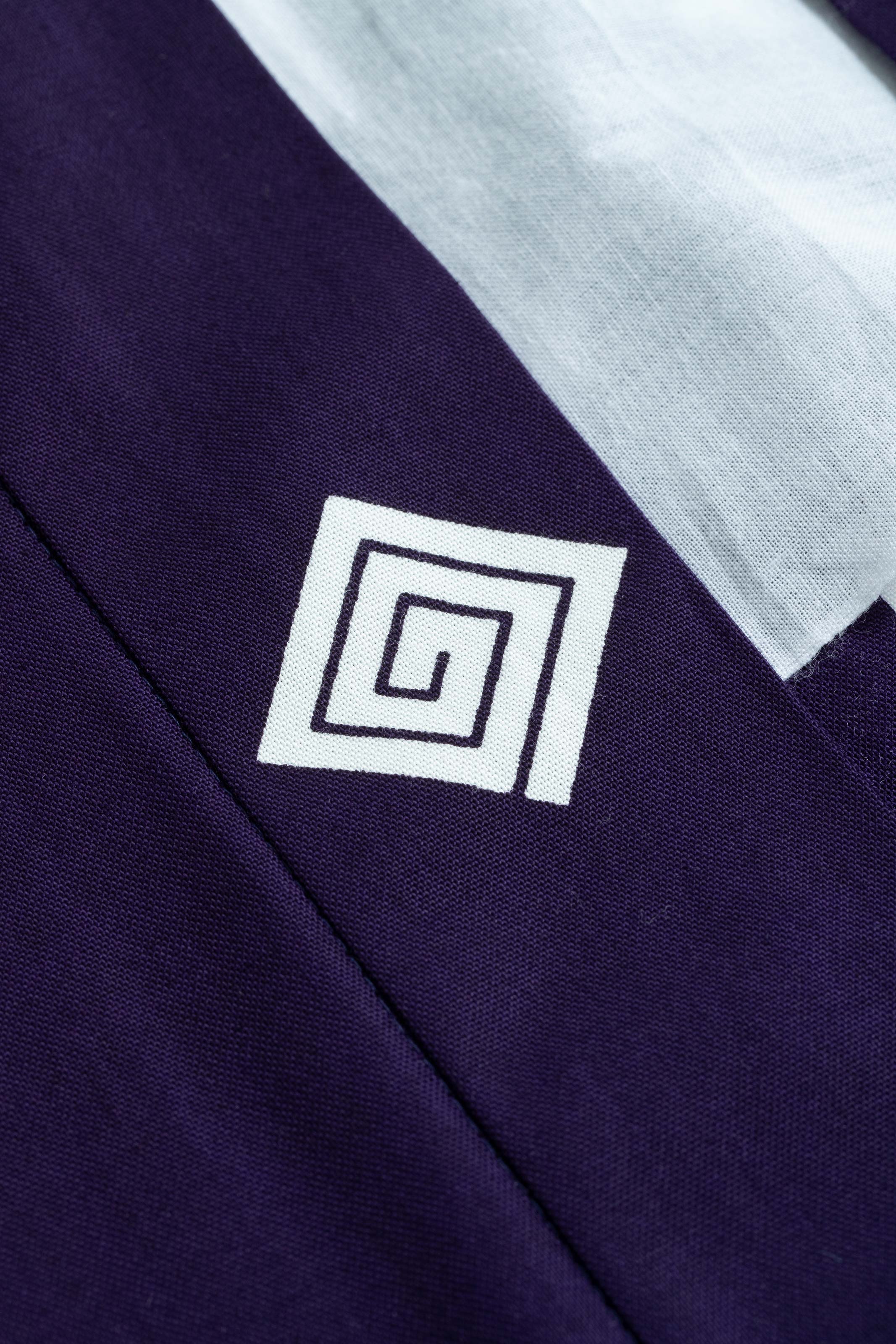 CAT -LIGHTNING SPEED- SHIRUSHI-ZOME HANTEN JACKET/ MURASAKI / 猫 -電光石火- 印染半纏