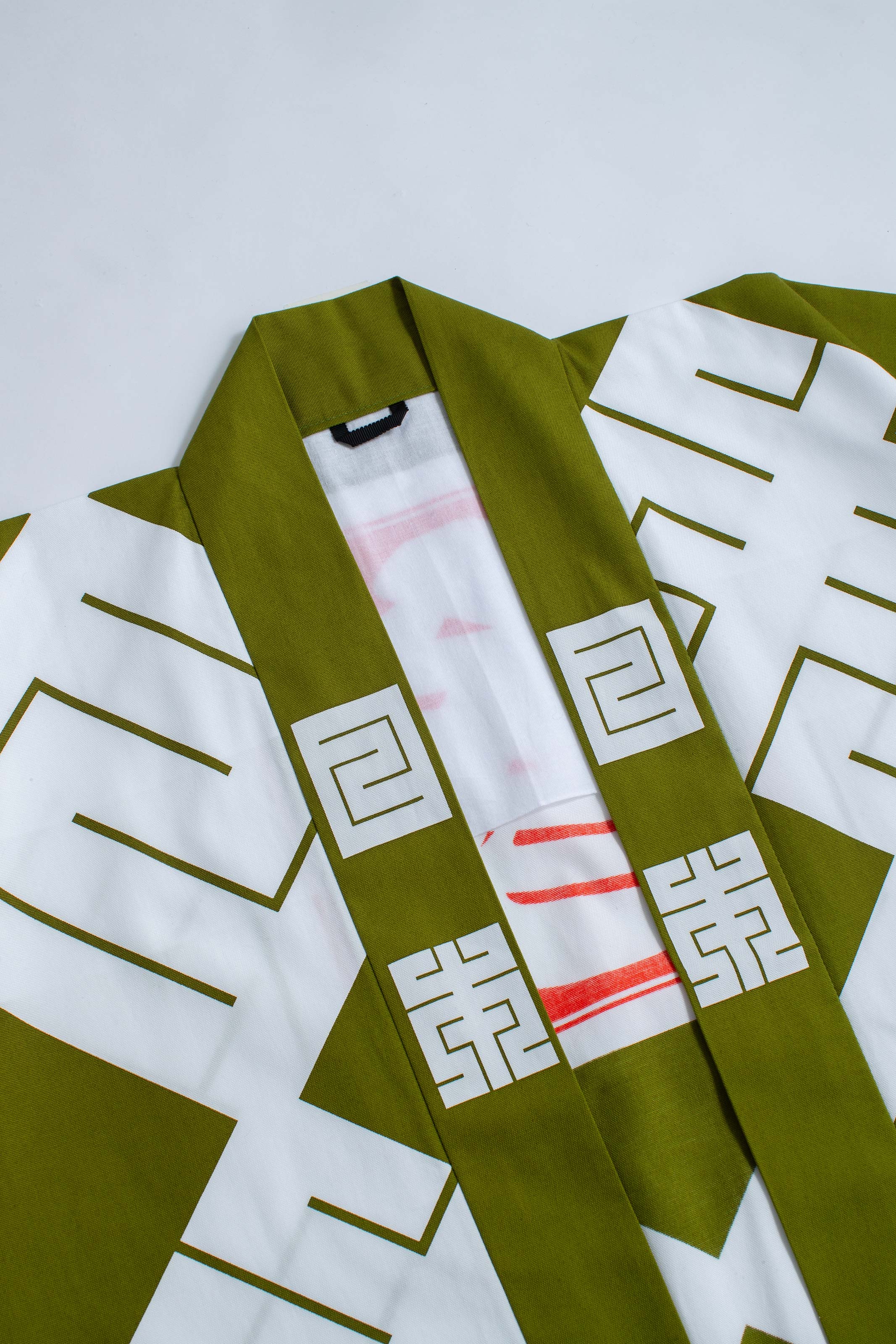 MILE -JAPAN- SHIRUSHI-ZOME HANTEN JACKET / MATCHA / 参 -日本- 印染半纏