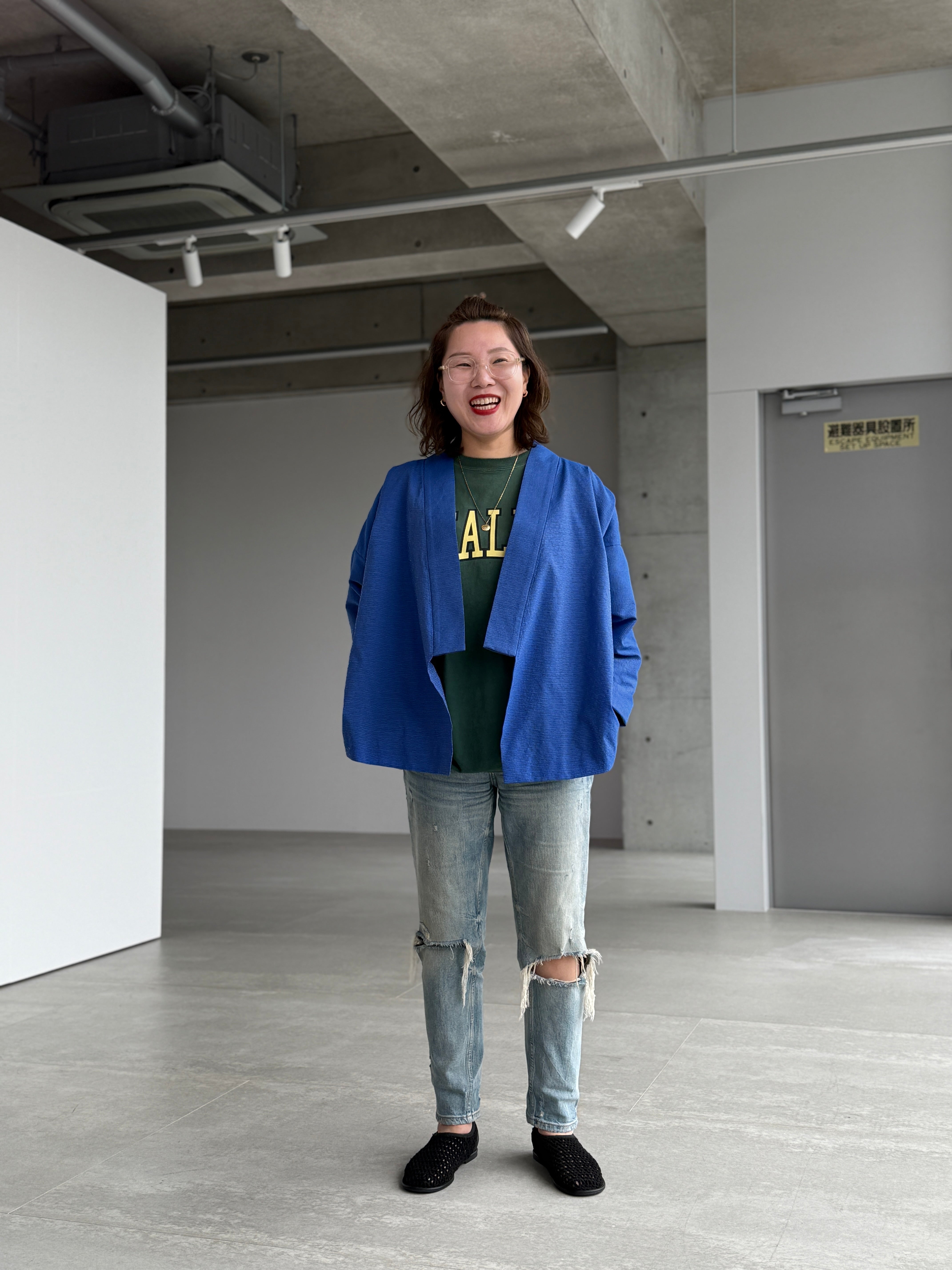 OHARAME KIMONO JACKET / 青-ao-