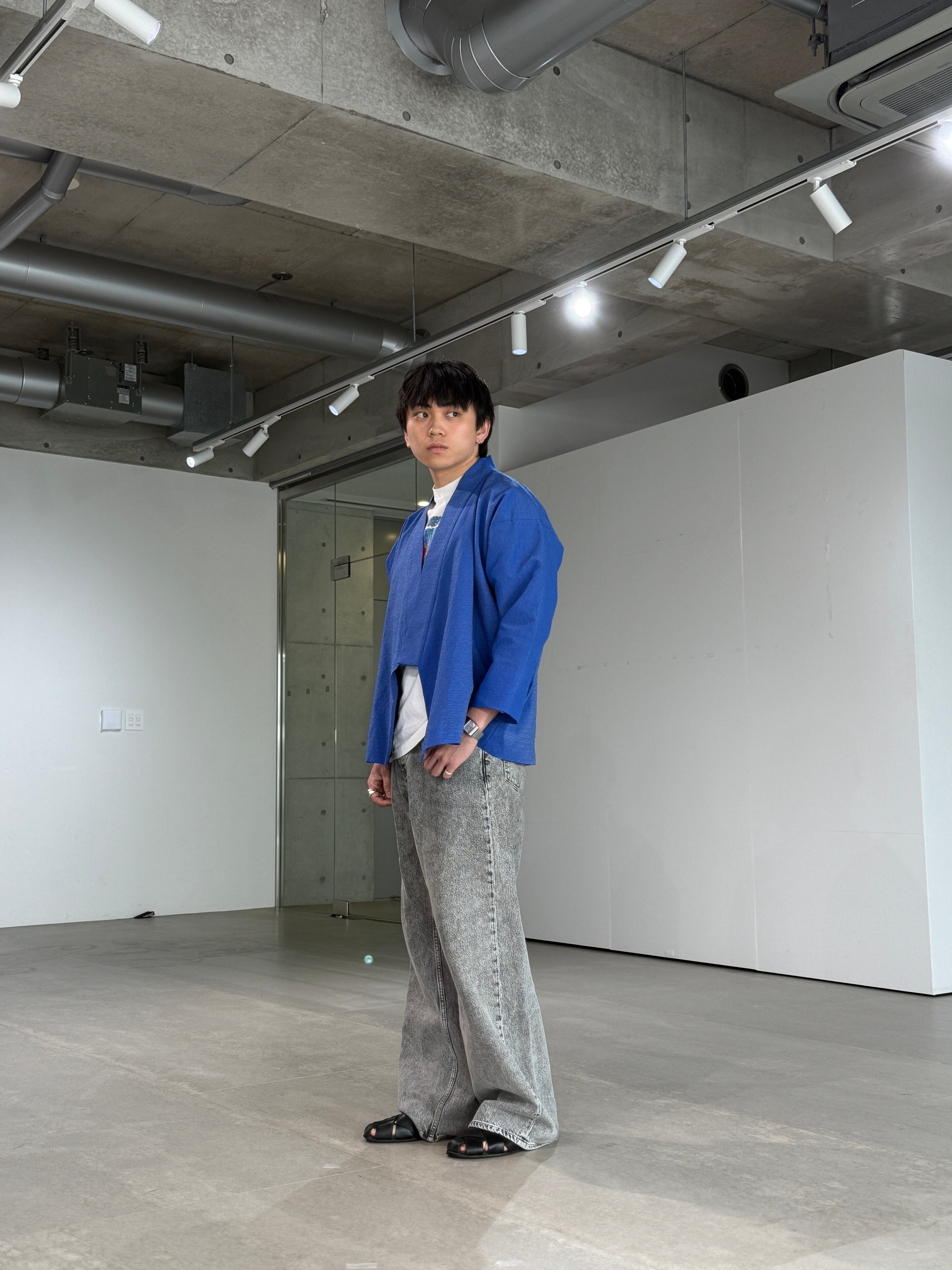 OHARAME KIMONO JACKET / 青-ao-