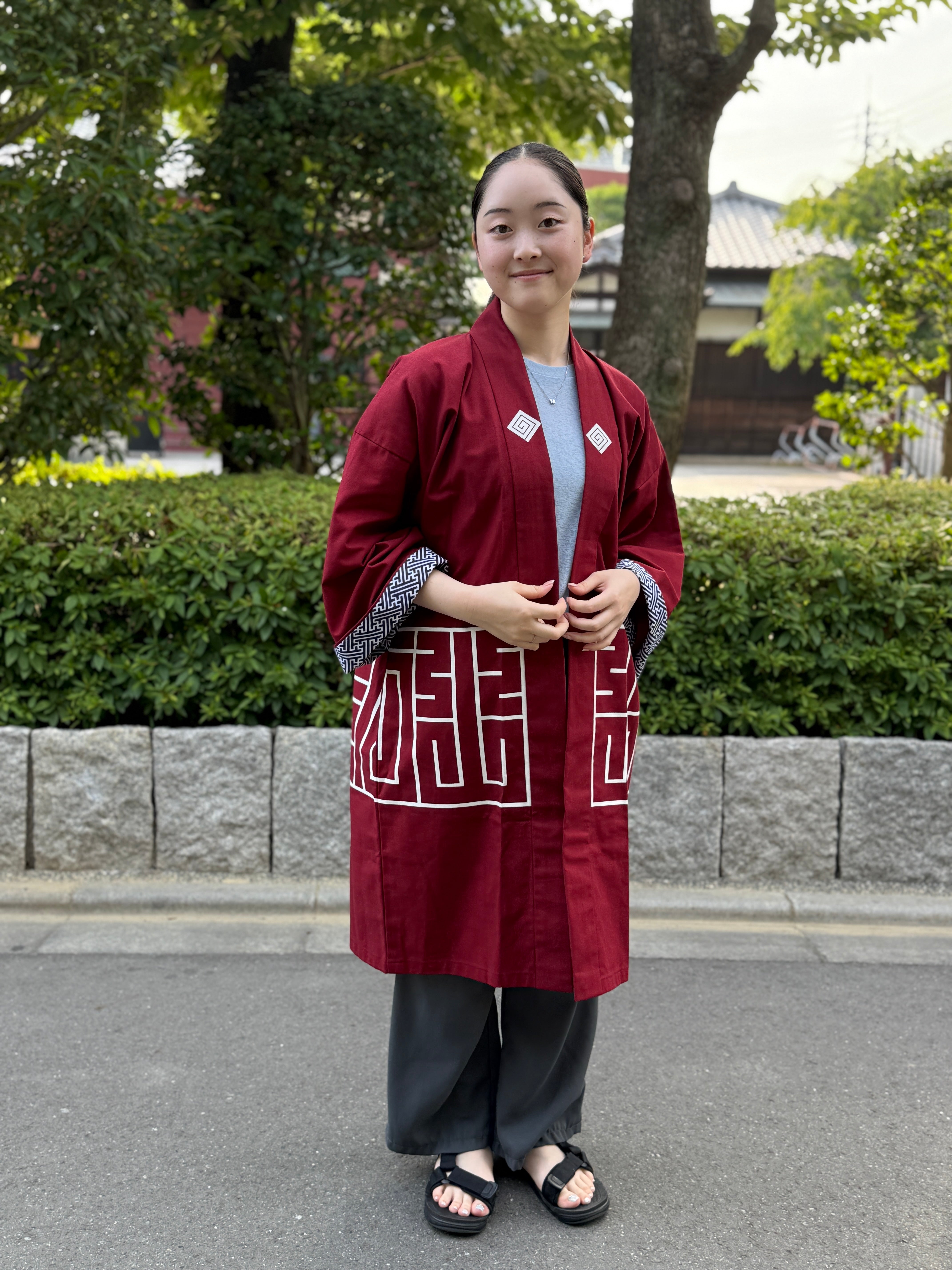 CAT -LIGHTNING SPEED- SHIRUSHI-ZOME HANTEN JACKET/ ENJI / 猫 -電光石火- 印染半纏