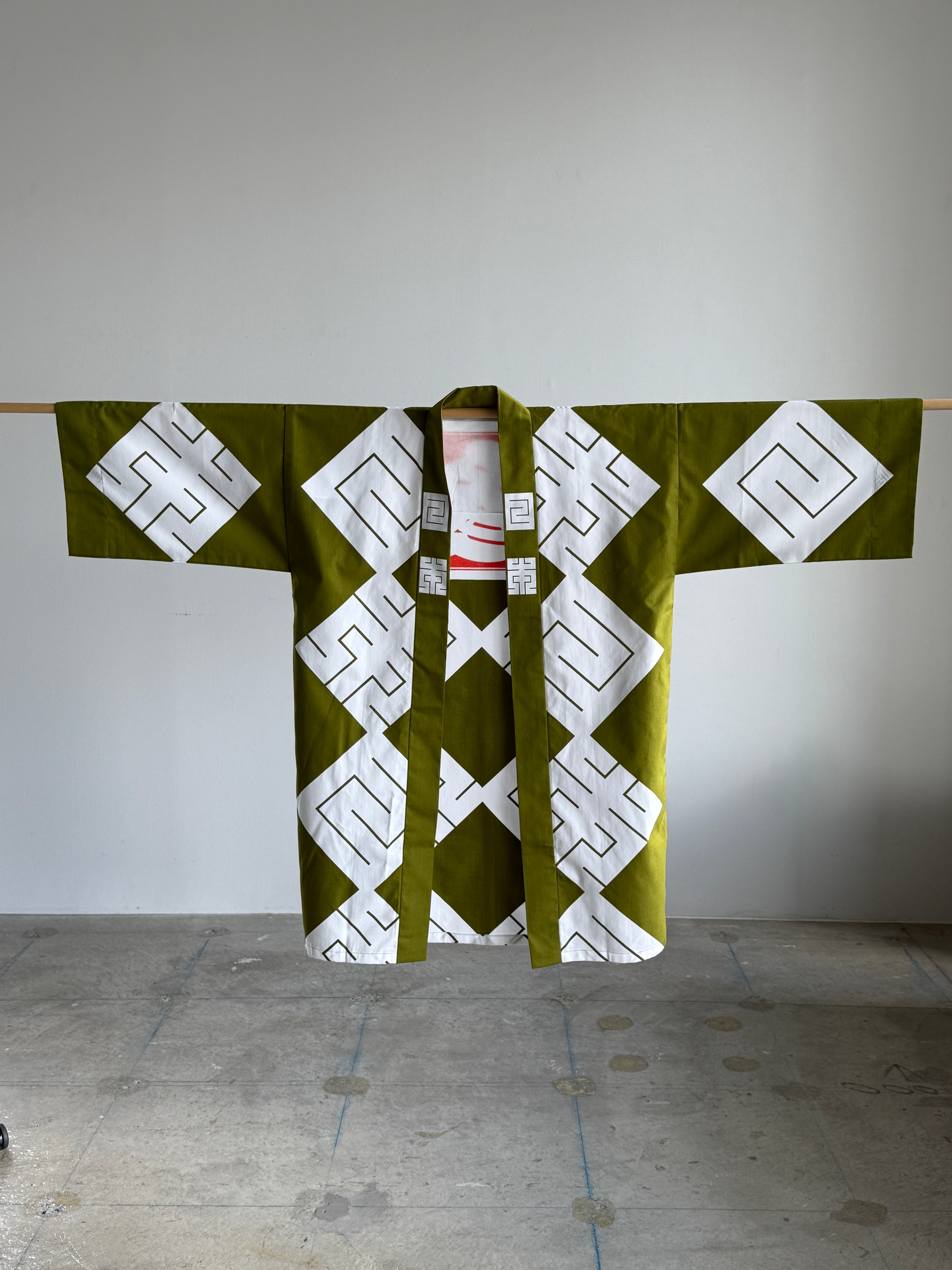 MILE -JAPAN- SHIRUSHI-ZOME HANTEN JACKET / MATCHA / 参 -日本- 印染半纏