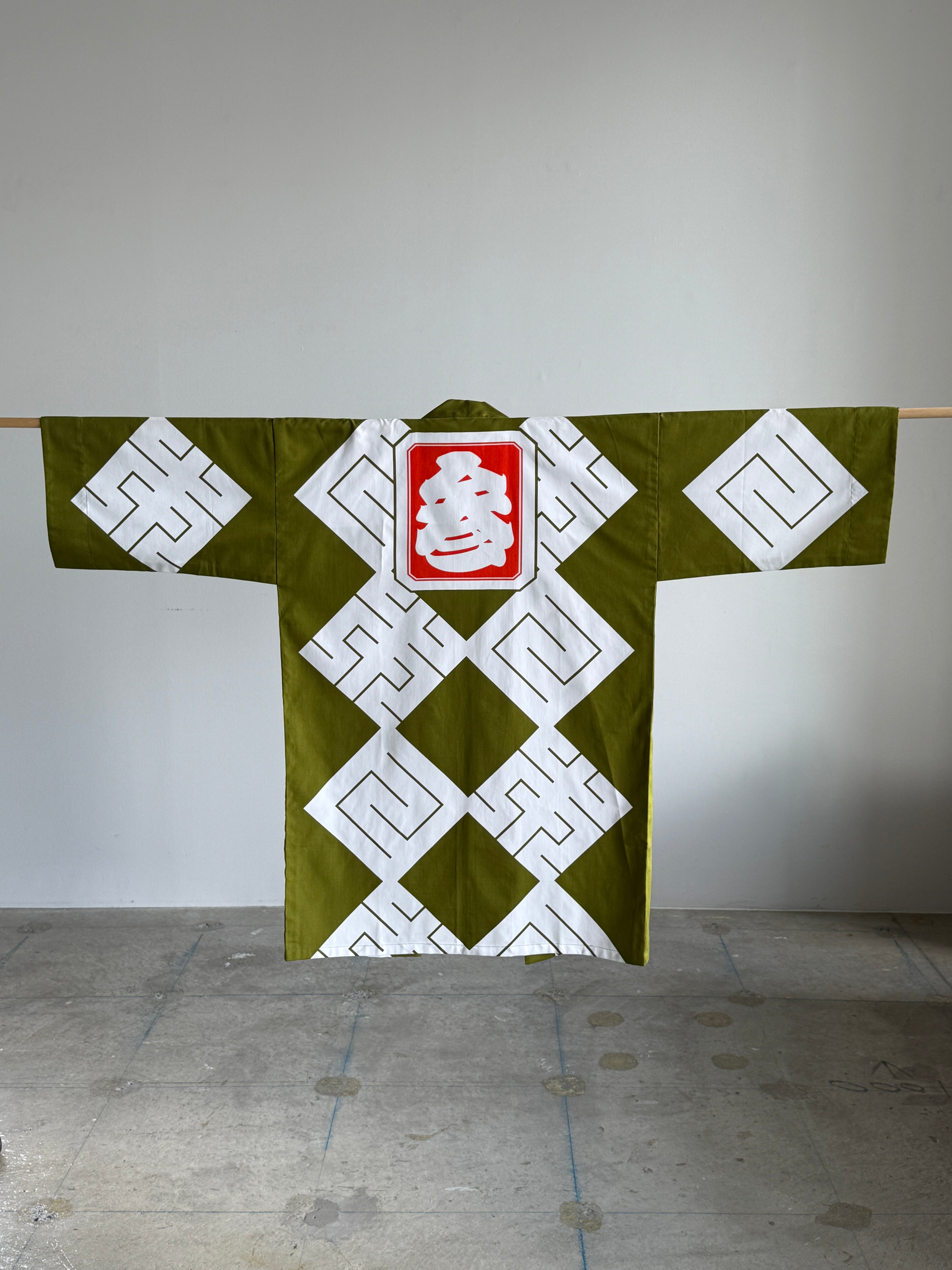MILE -JAPAN- SHIRUSHI-ZOME HANTEN JACKET / MATCHA / 参 -日本- 印染半纏