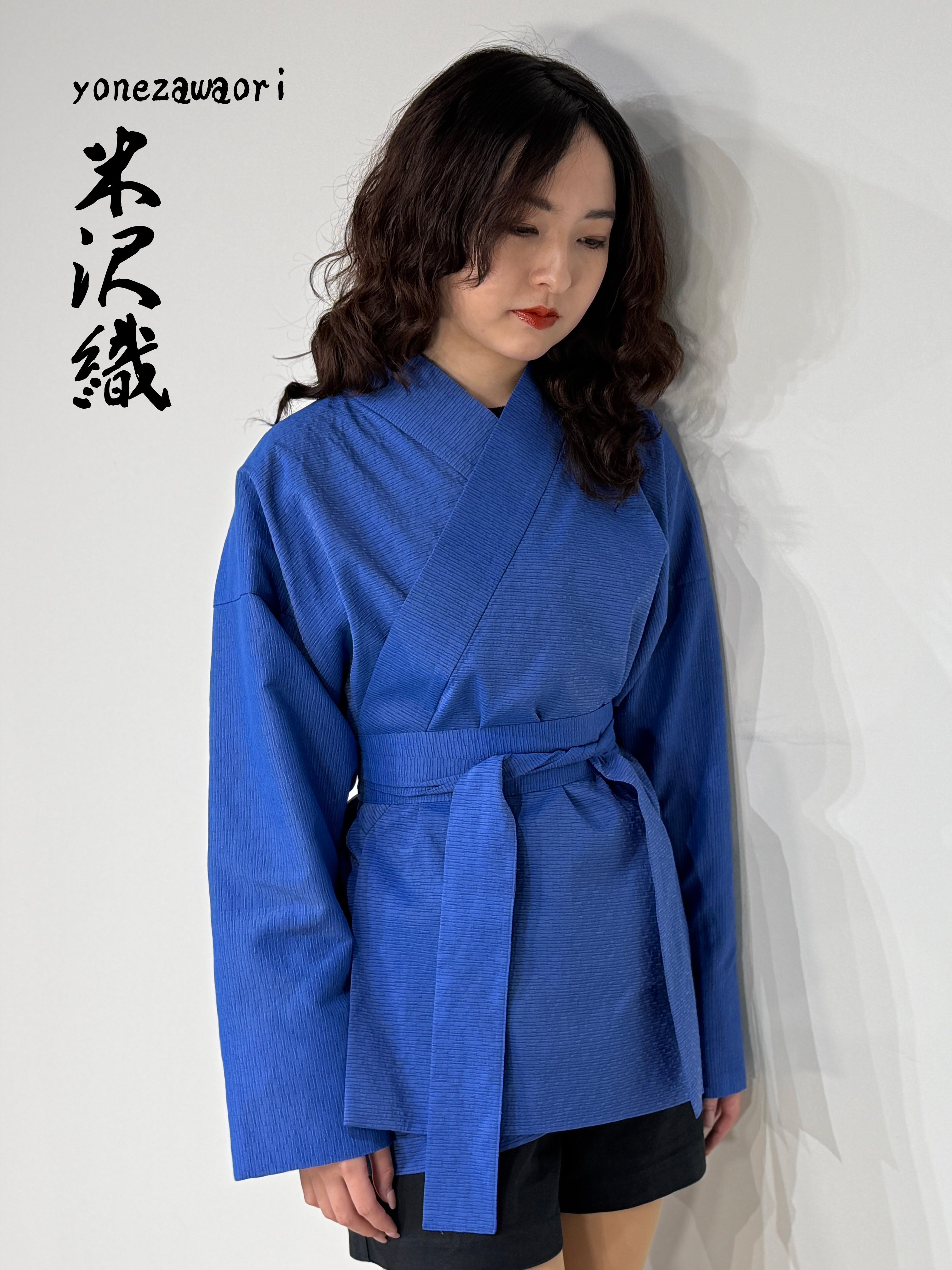 OHARAME KIMONO JACKET / 青-ao-