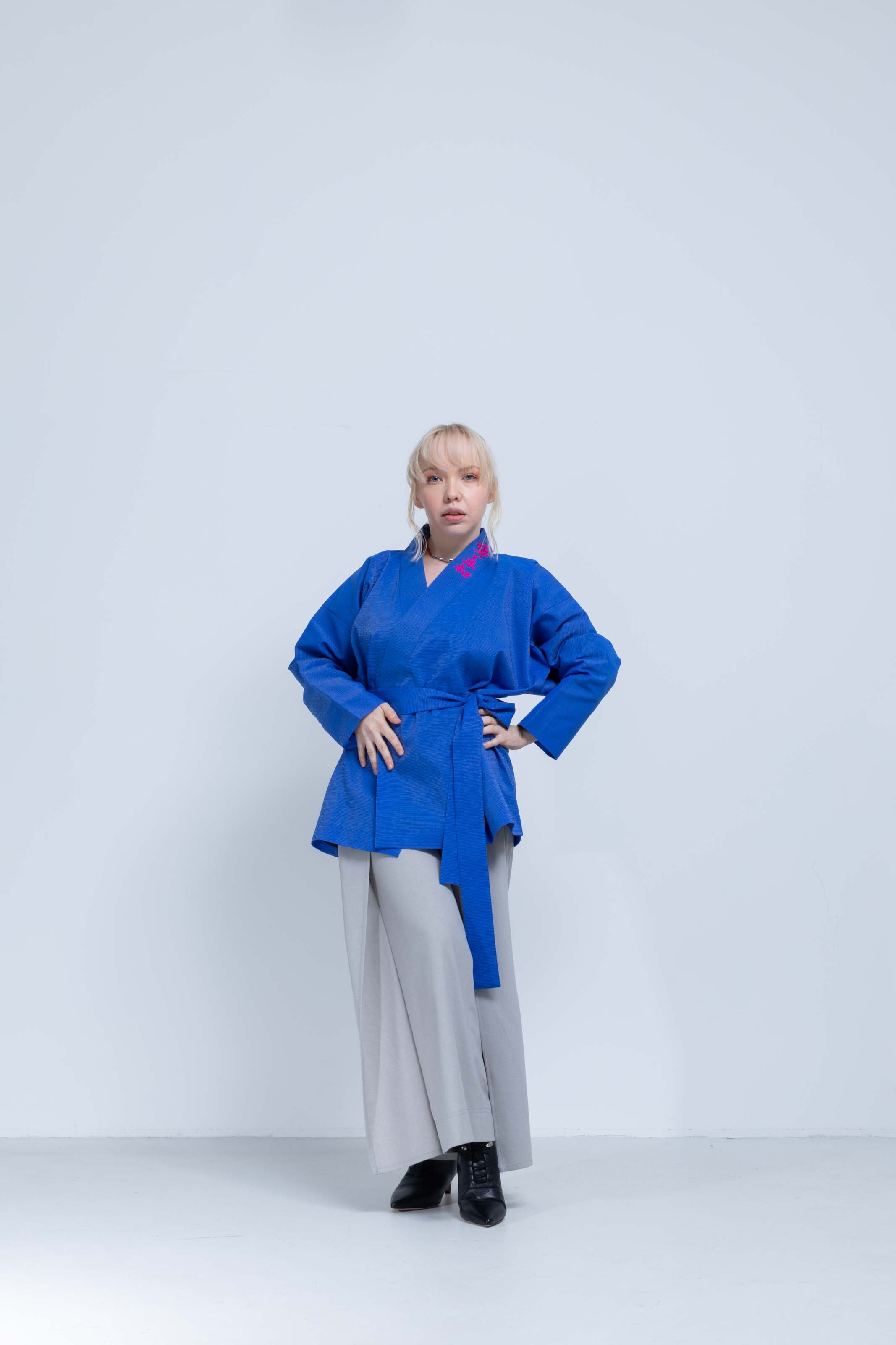 OHARAME KIMONO JACKET / 碧-ao-