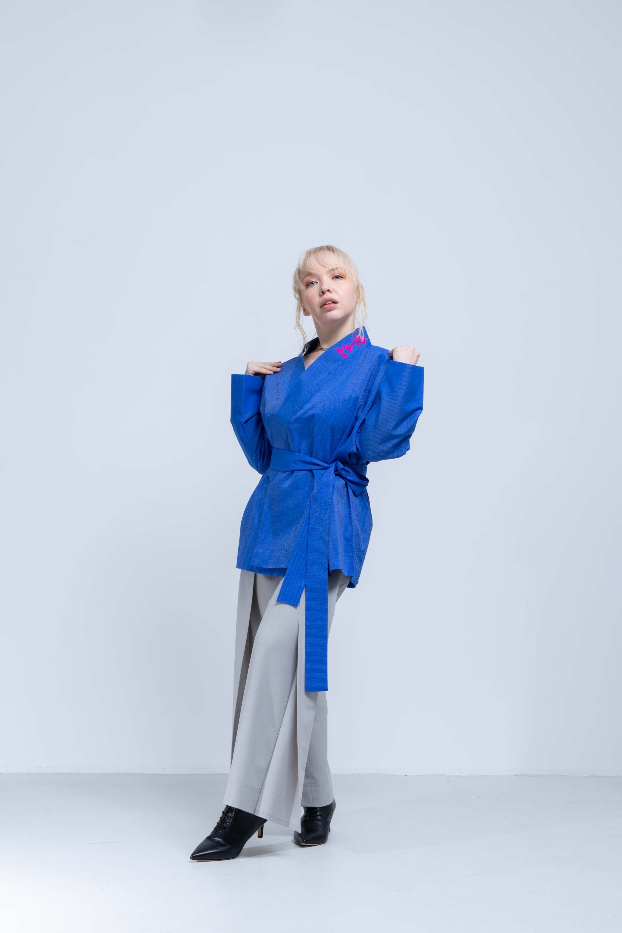 OHARAME KIMONO JACKET / 碧-ao-