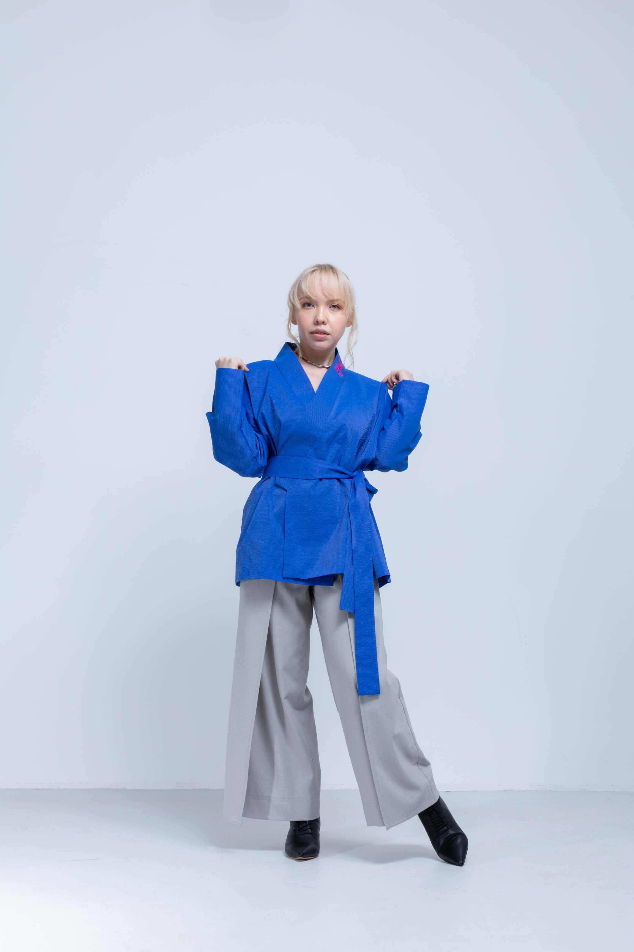 OHARAME KIMONO JACKET / 碧-ao-