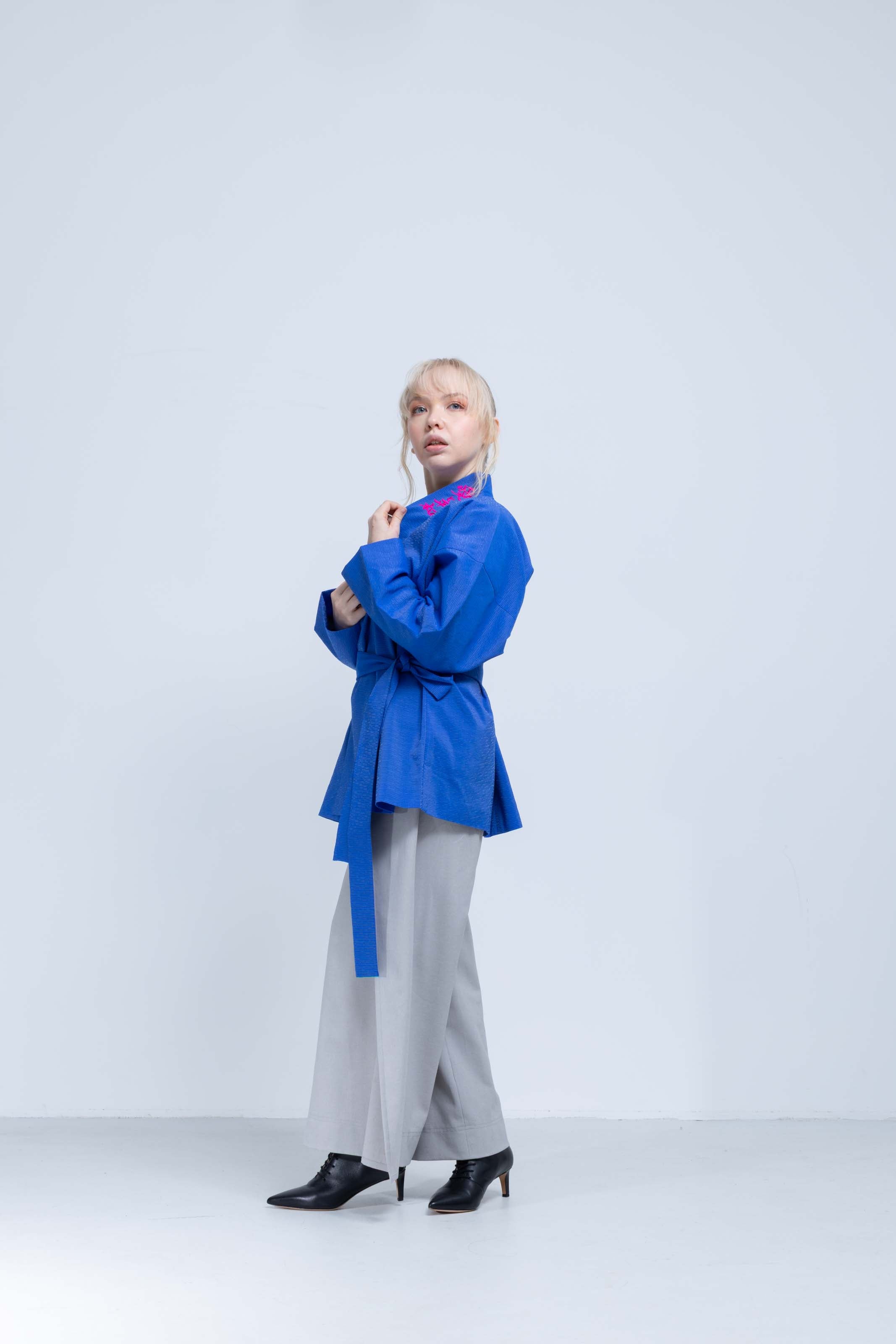 OHARAME KIMONO JACKET / 碧-ao-