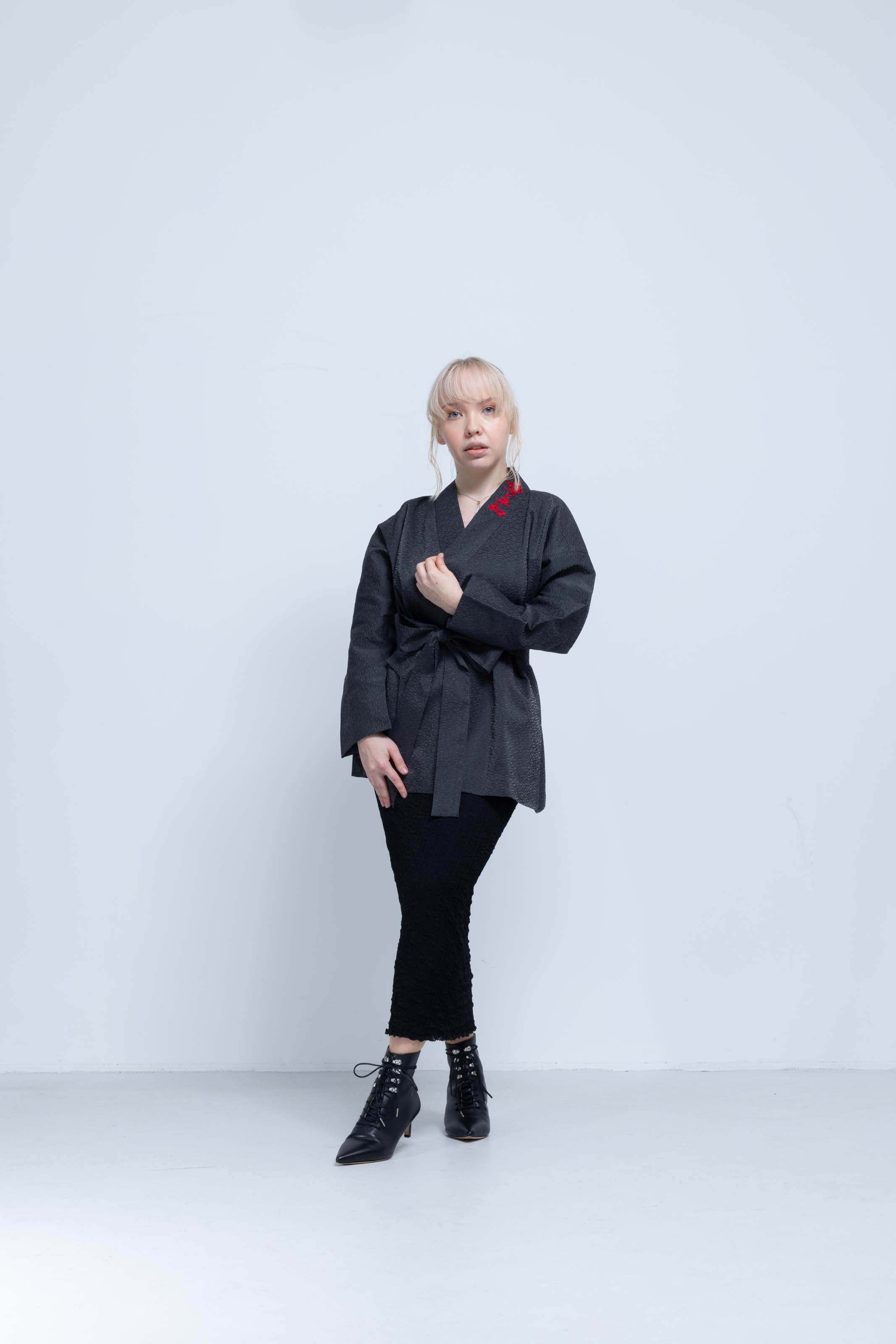 OHARAME KIMONO JACKET / red / 墨-sumi-
