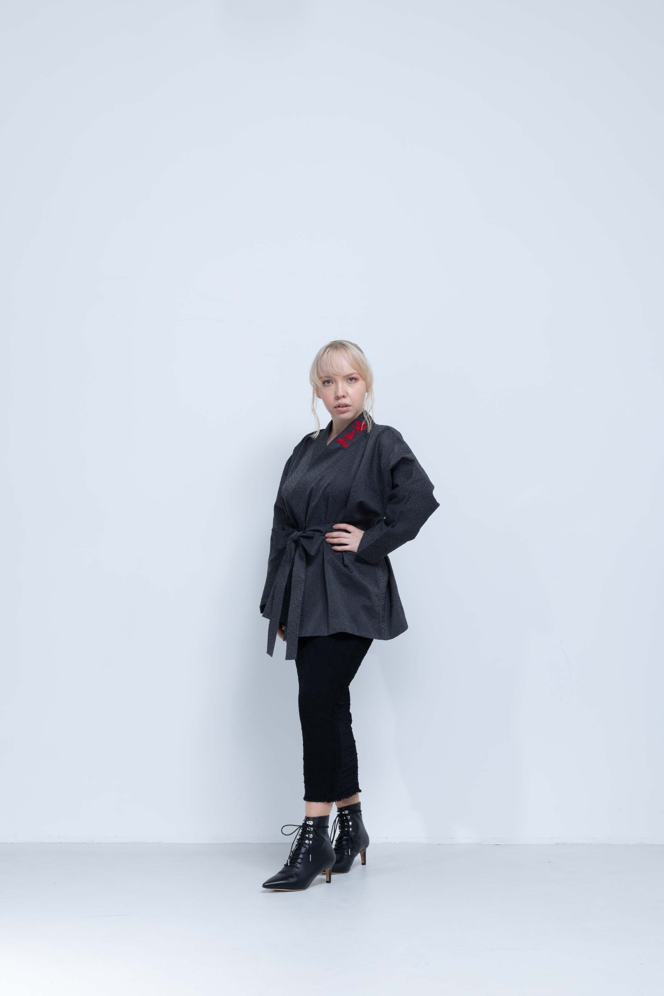 OHARAME KIMONO JACKET / red / 墨-sumi-