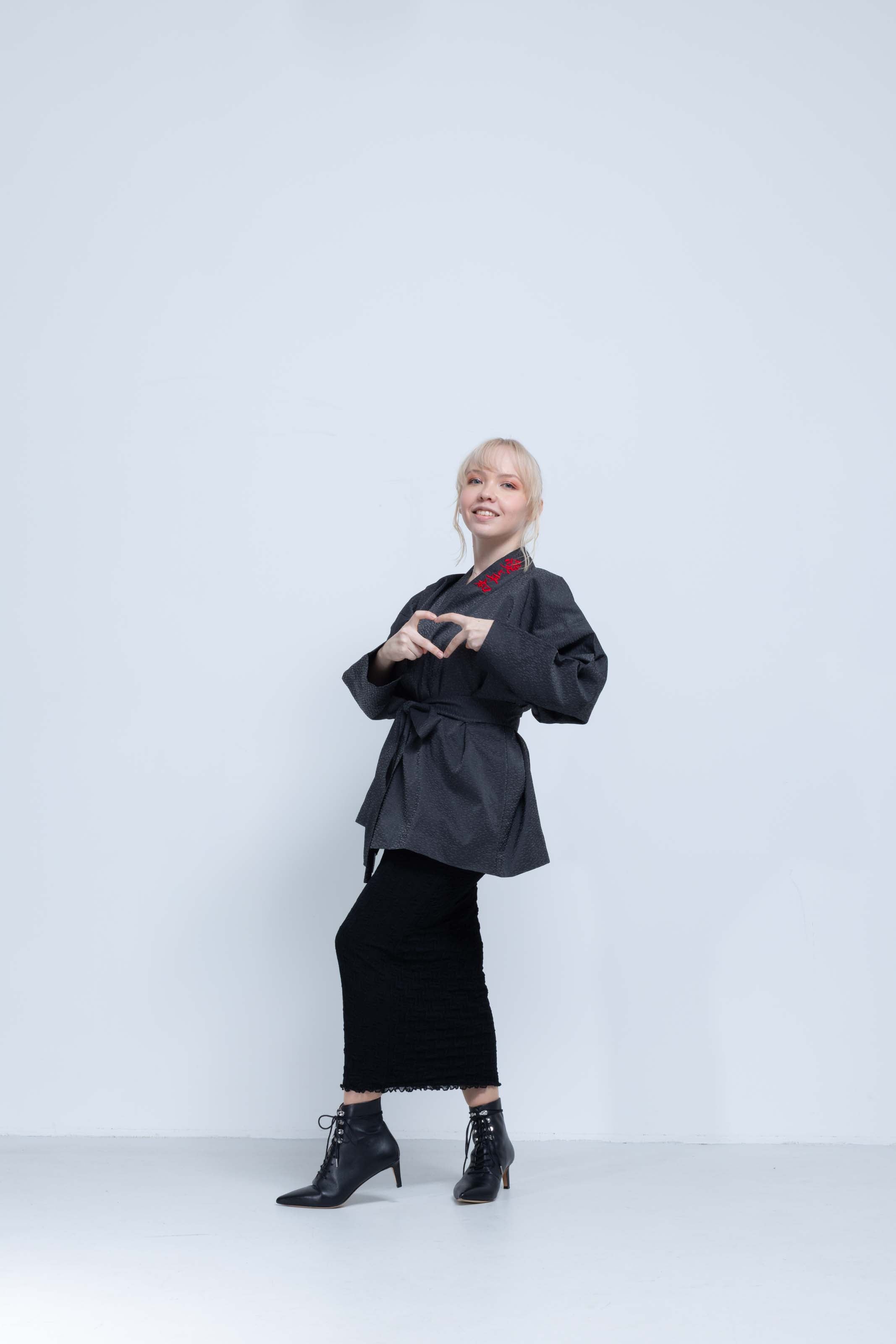 OHARAME KIMONO JACKET / red / 墨-sumi-