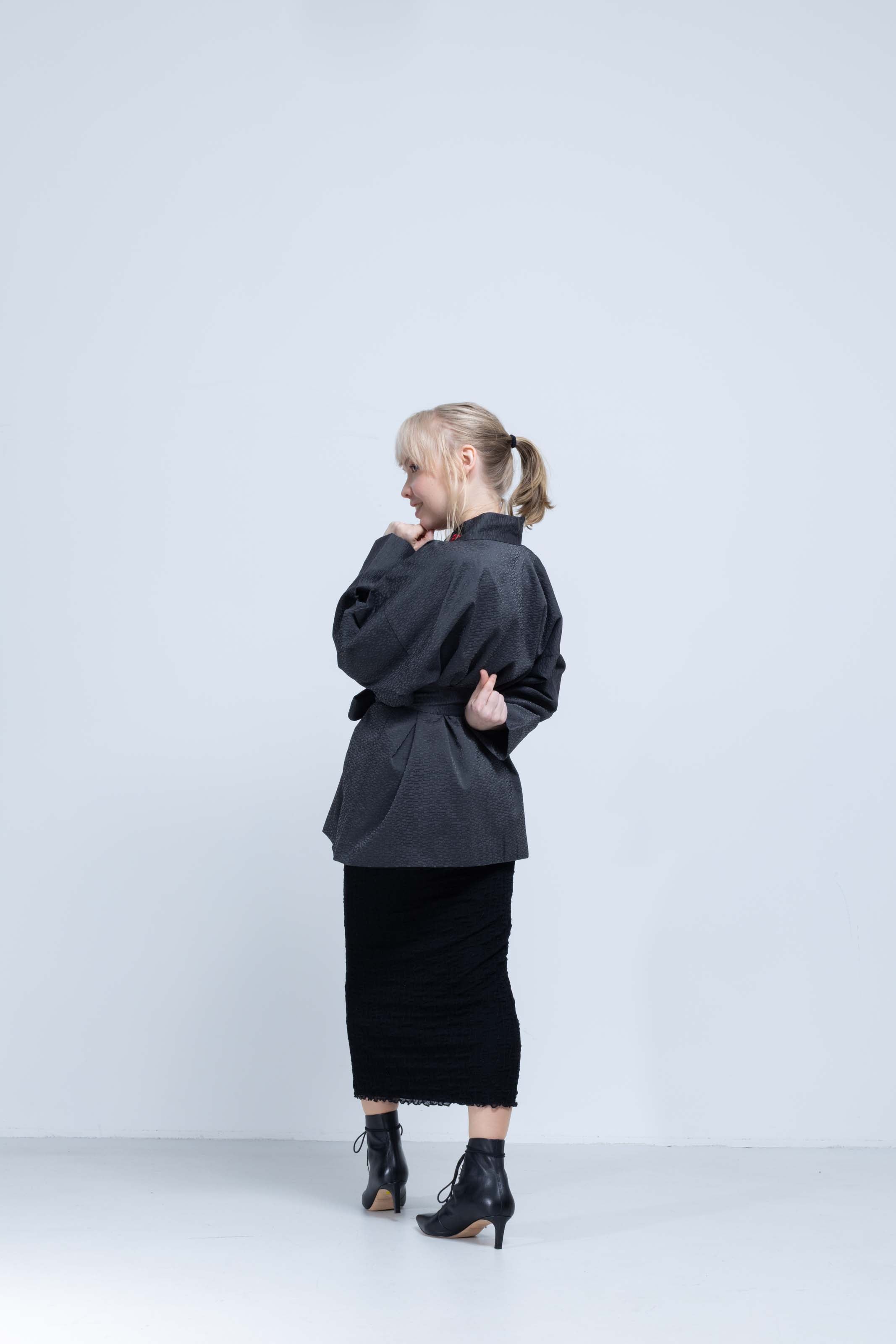 OHARAME KIMONO JACKET / red / 墨-sumi-