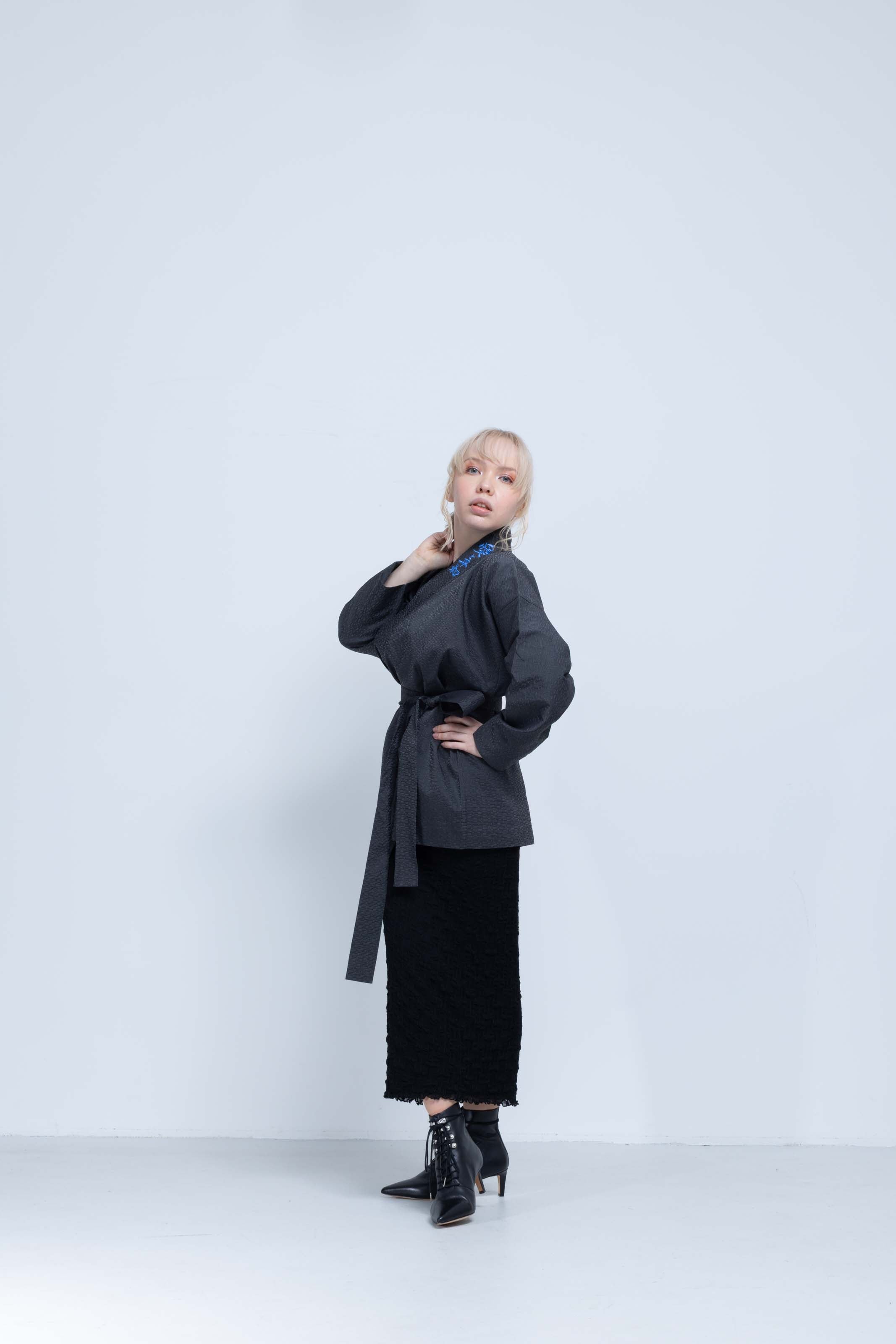 OHARAME KIMONO JACKET / blue / 墨-sumi-