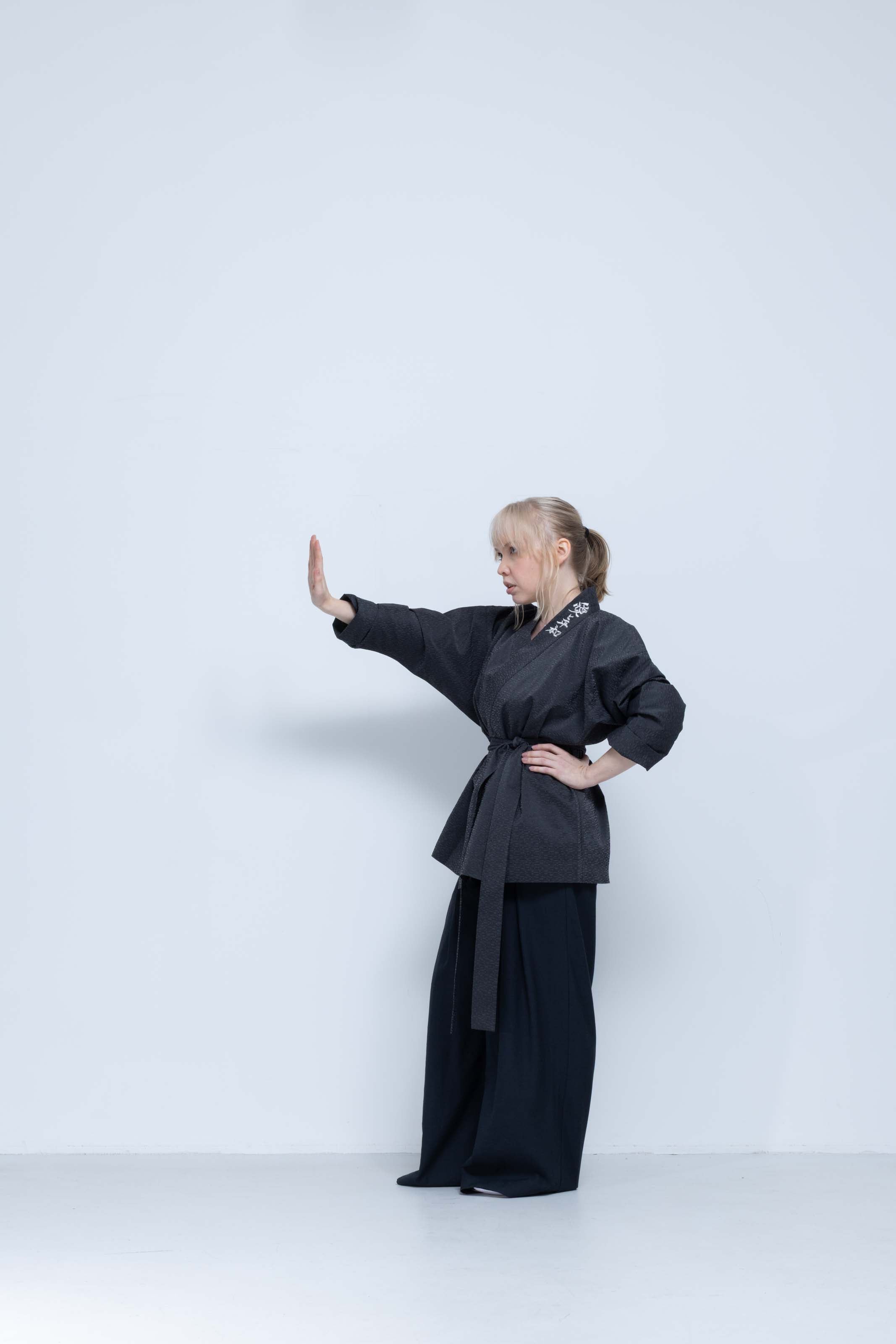 OHARAME KIMONO JACKET / gray / 墨-sumi-