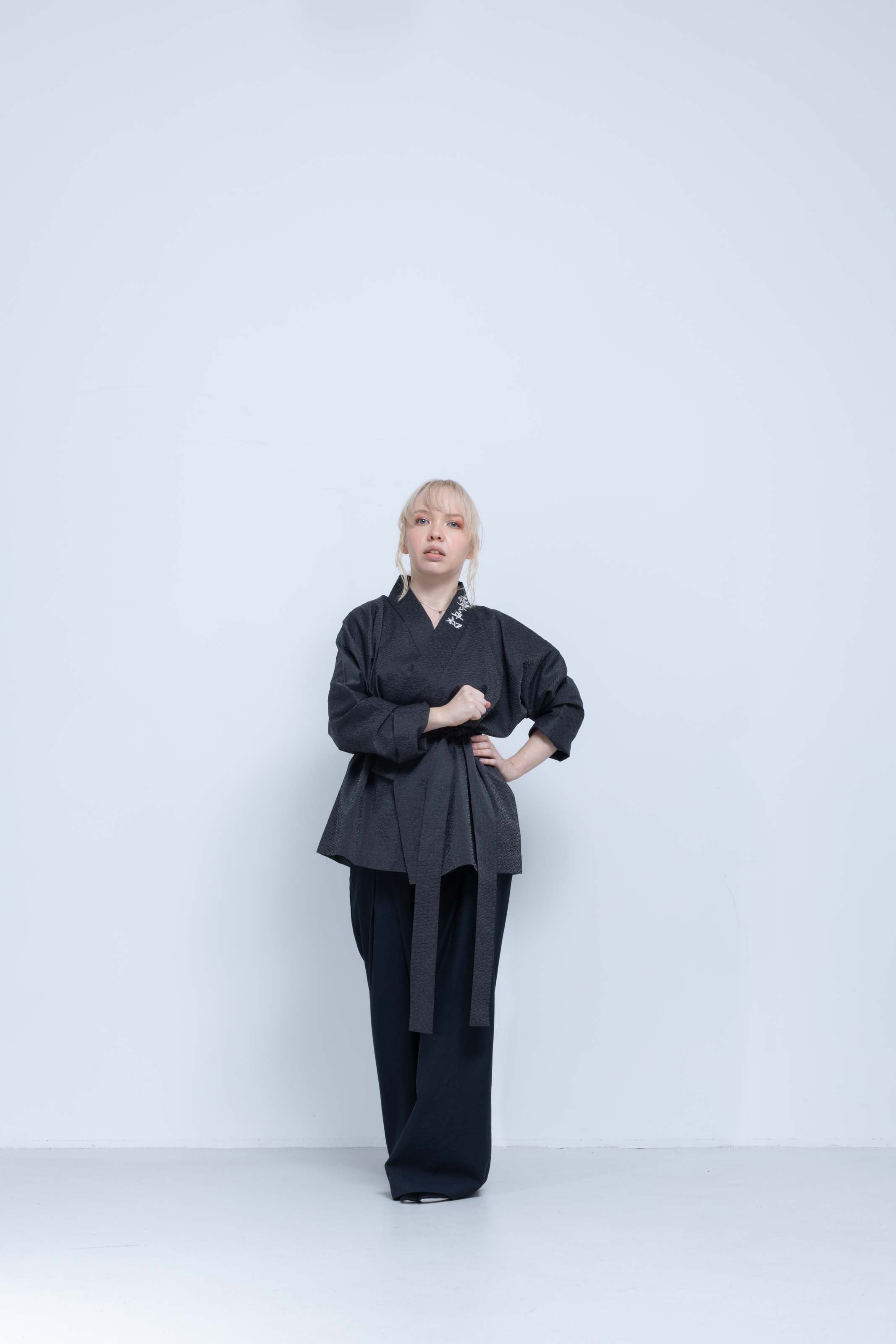 OHARAME KIMONO JACKET / gray / 墨-sumi-