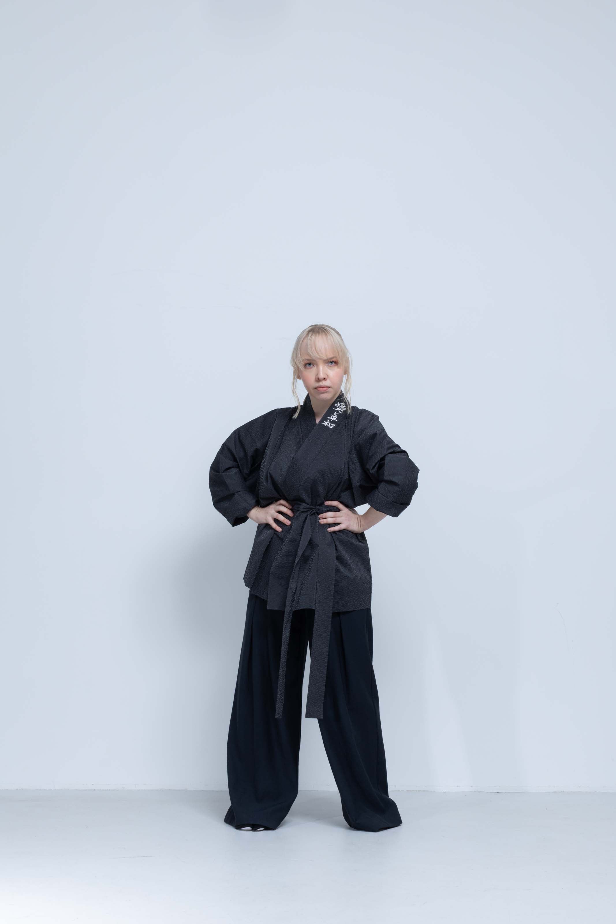 OHARAME KIMONO JACKET / gray / 墨-sumi-