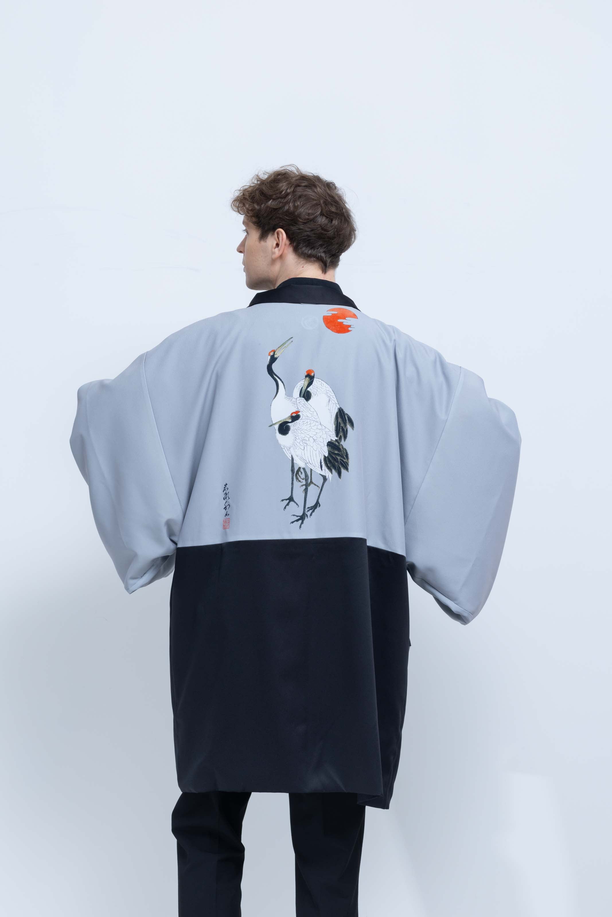 KUROMONTSUKI HAORI - Tsuru, Tsuki