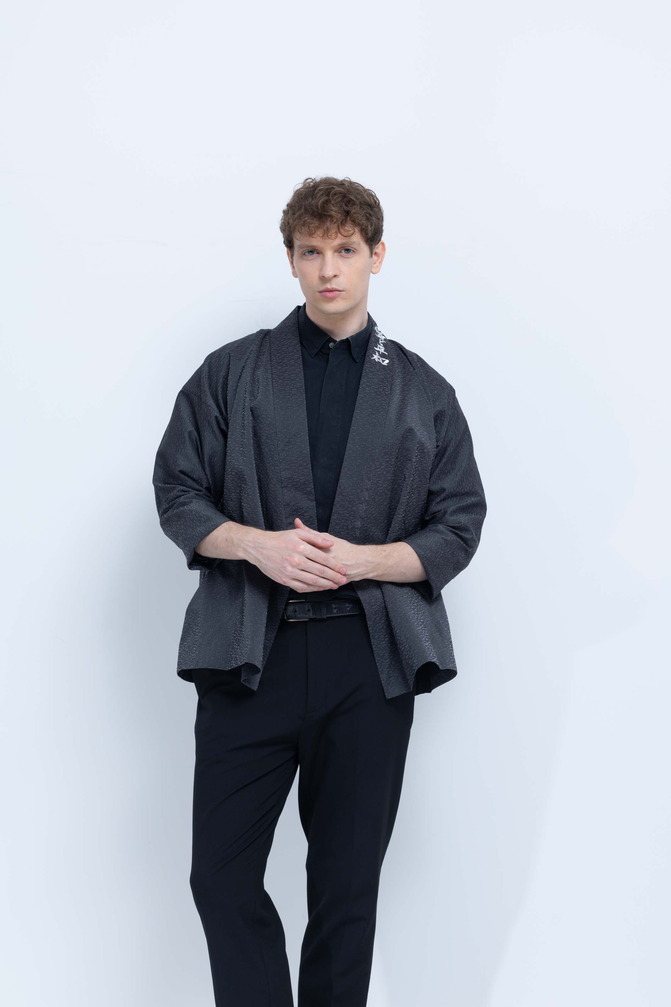 OHARAME KIMONO JACKET / gray / 墨-sumi-