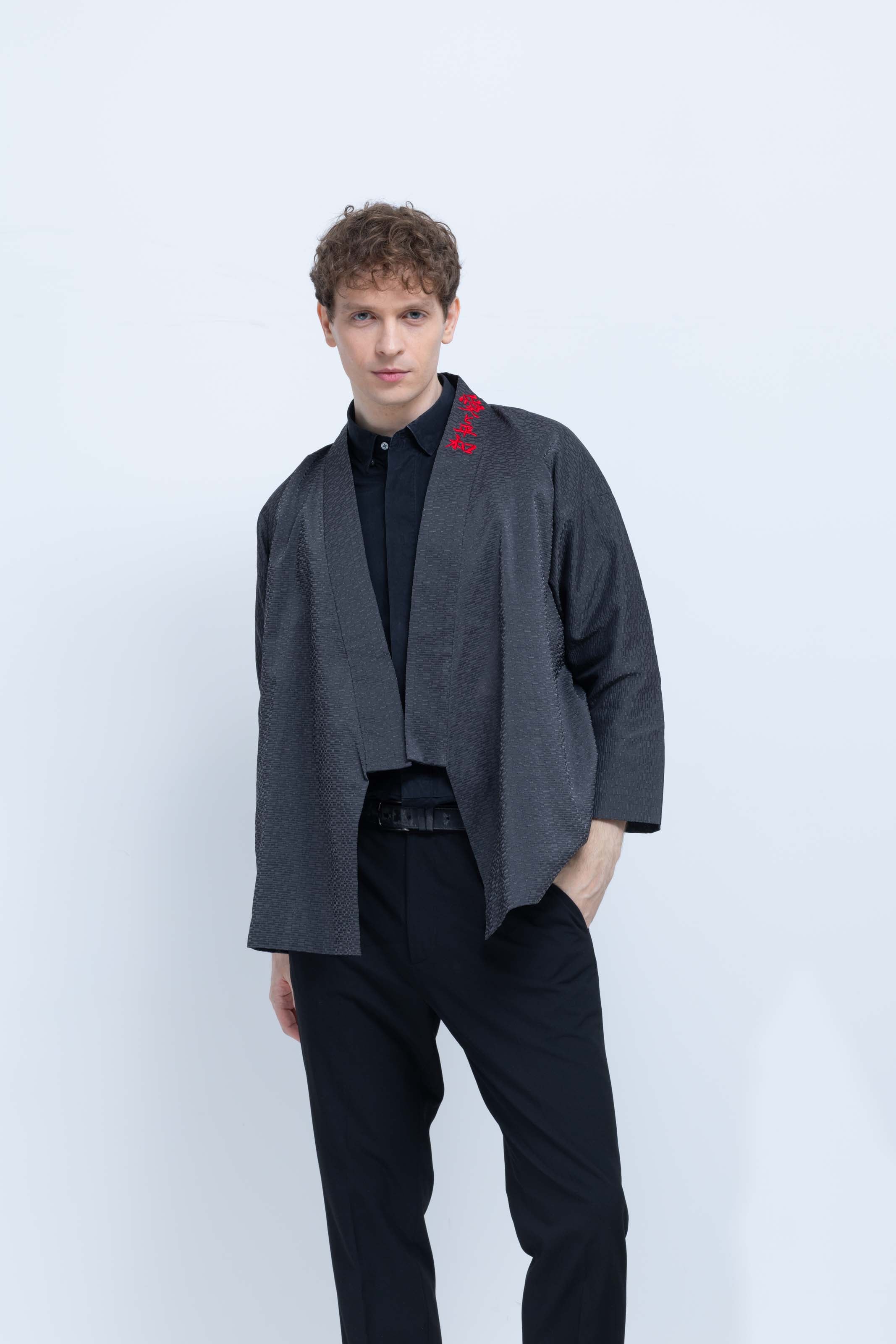 OHARAME KIMONO JACKET / red / 墨-sumi-