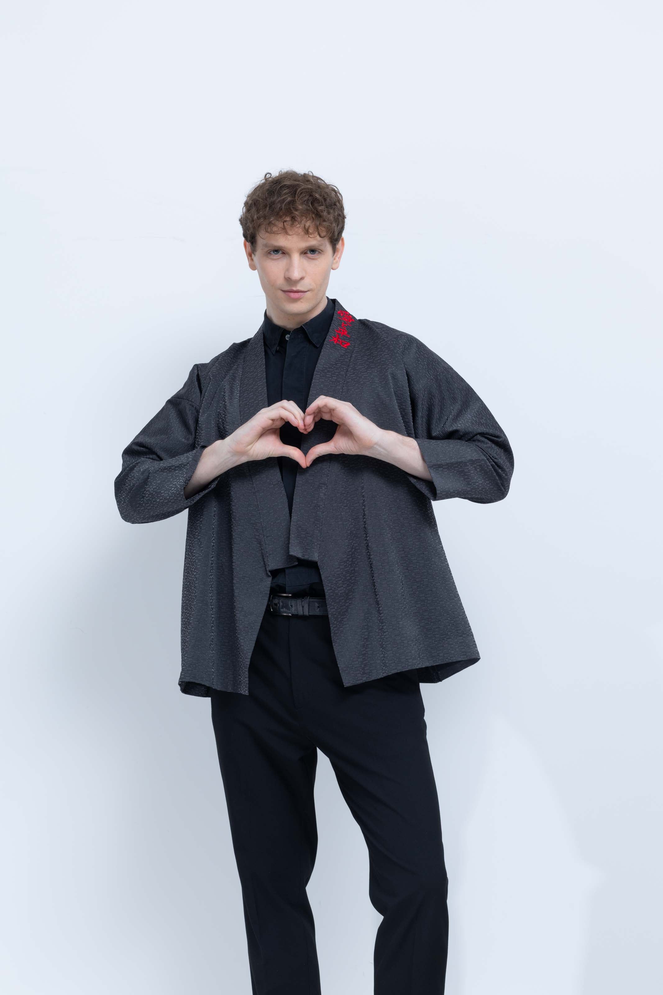 OHARAME KIMONO JACKET / red / 墨-sumi-