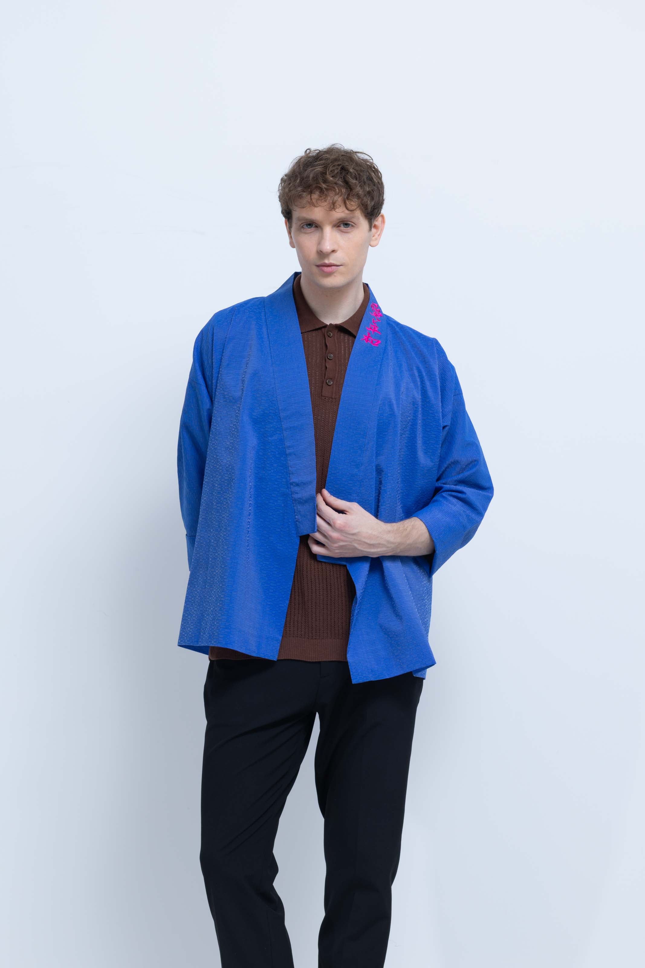 OHARAME KIMONO JACKET / 碧-ao-