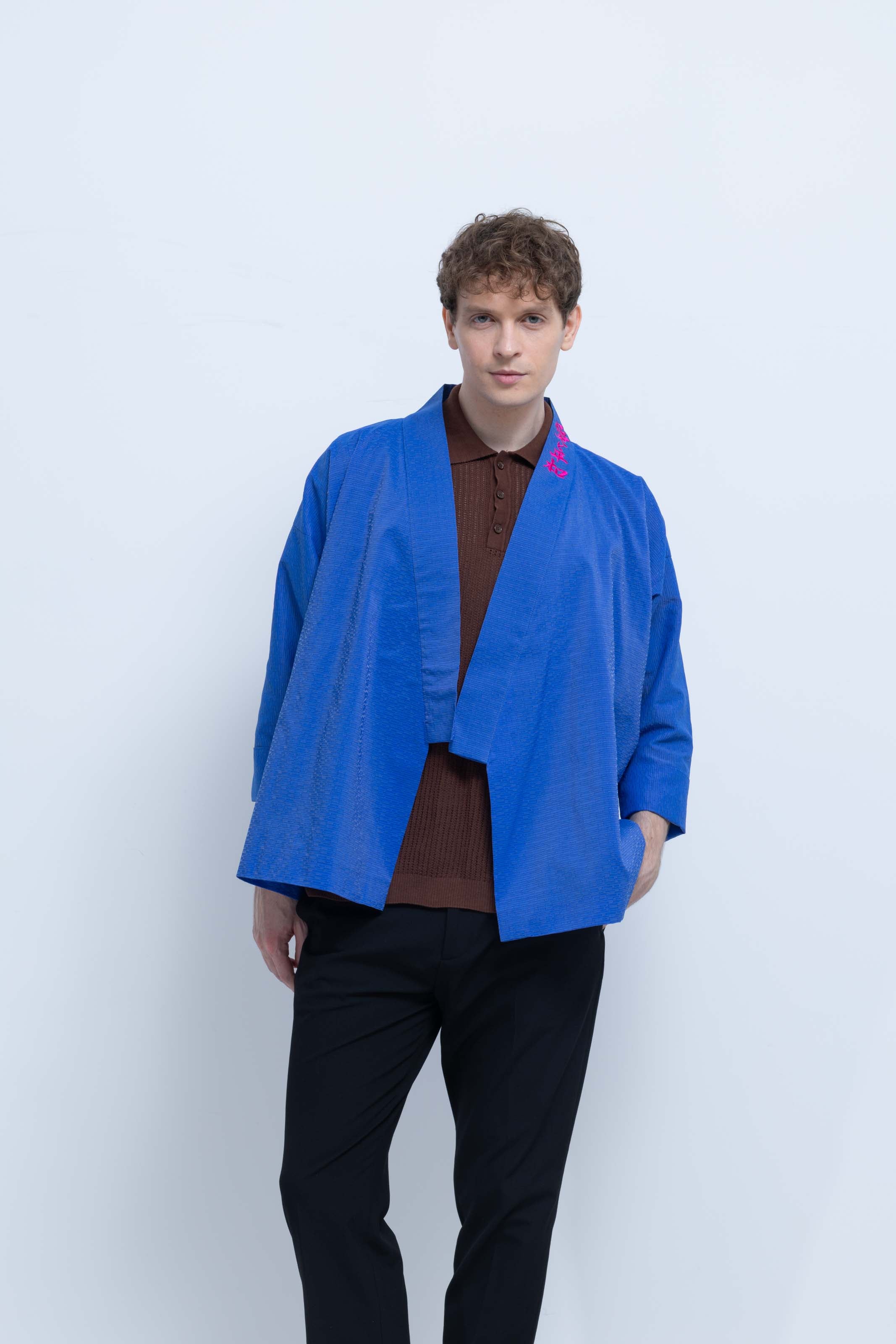 OHARAME KIMONO JACKET / 碧-ao-