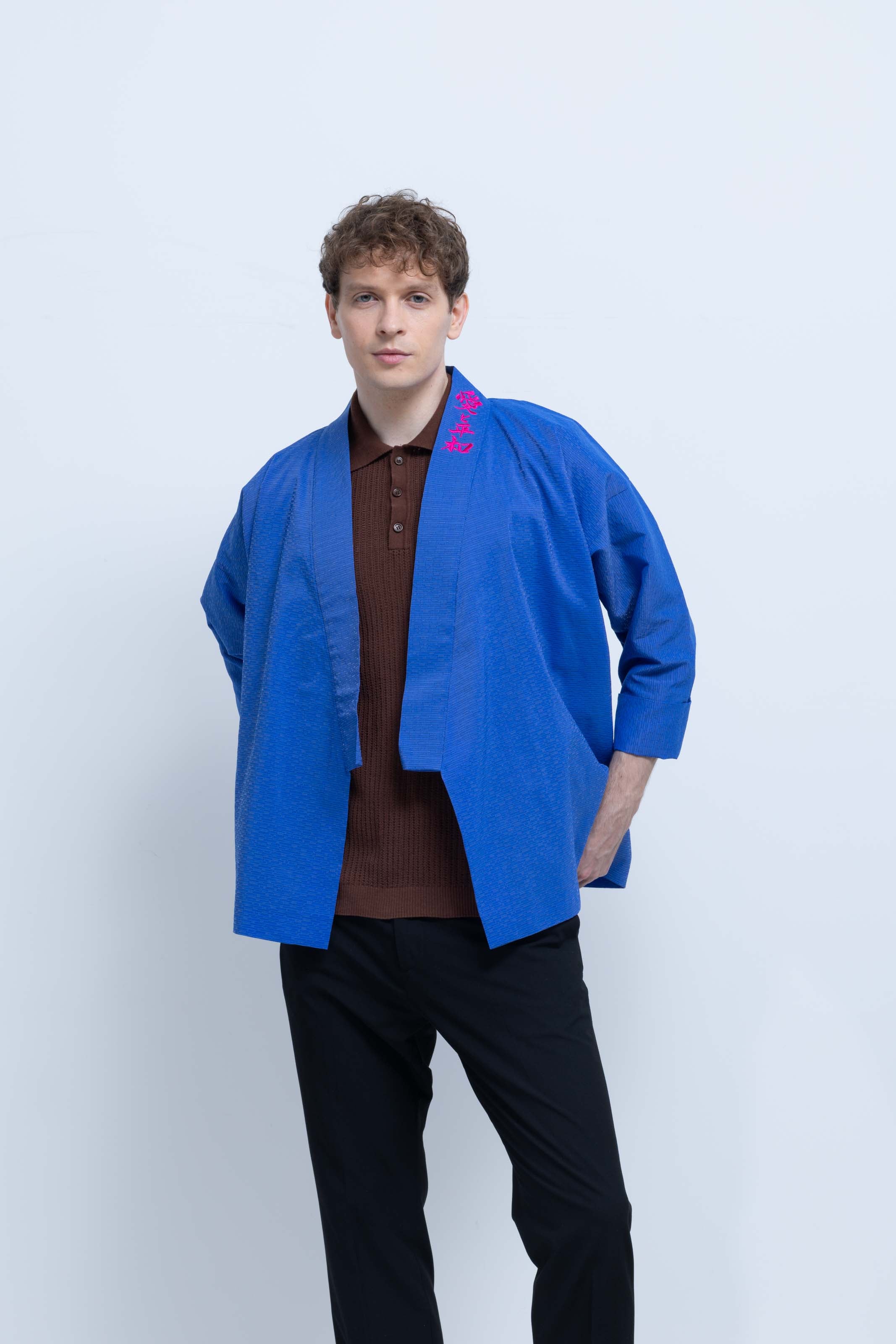 OHARAME KIMONO JACKET / 碧-ao-