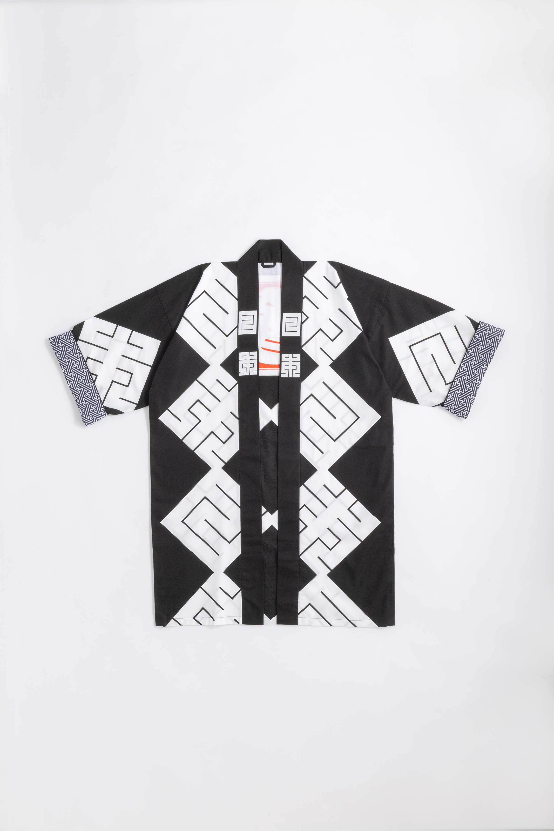 MILE -JAPAN- SHIRUSHI-ZOME HANTEN JACKET / KURO / 参 -日本- 印染半纏