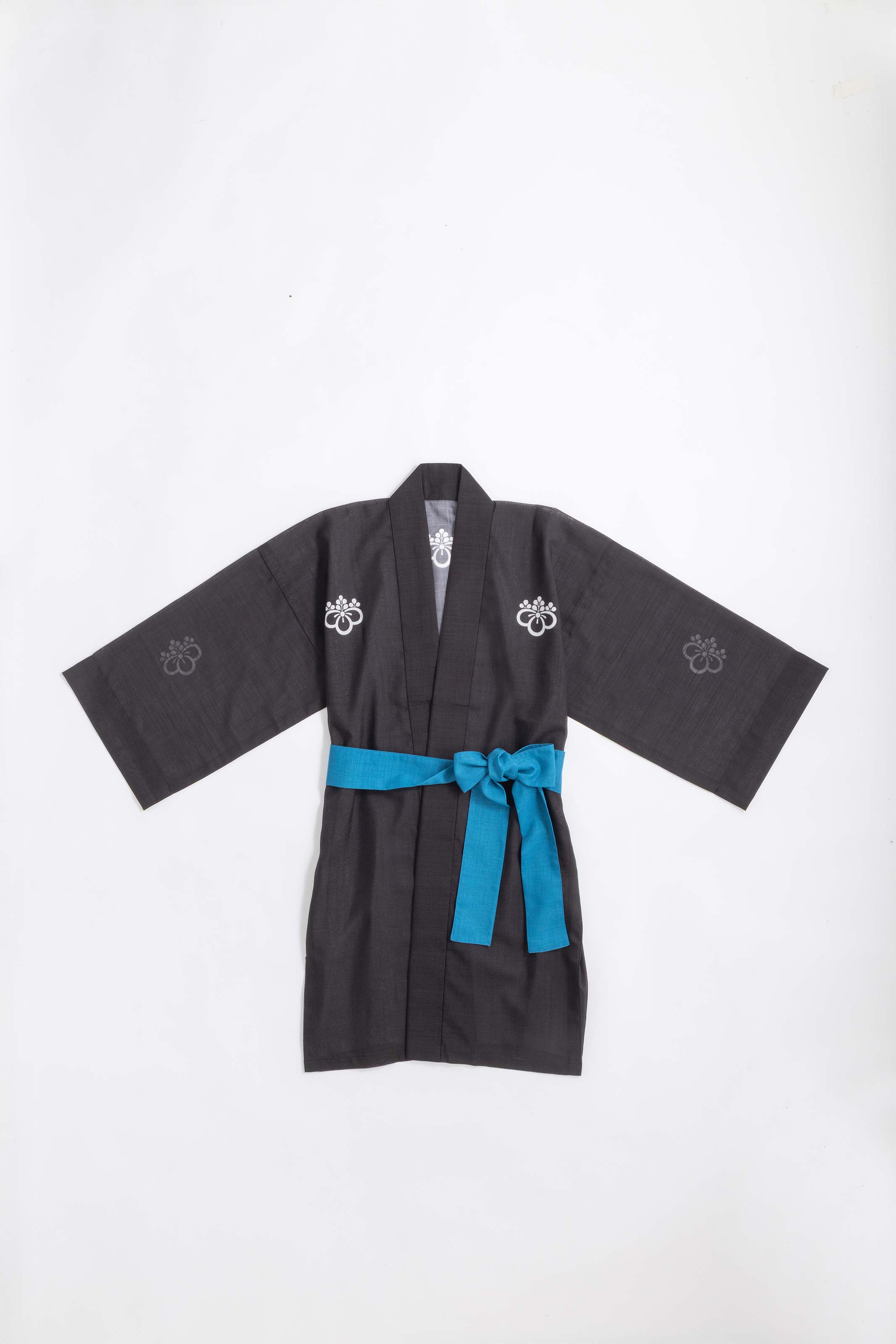 TRADITIONAL SHEER HAPPI / BLUE_OBI / 紗紬法被