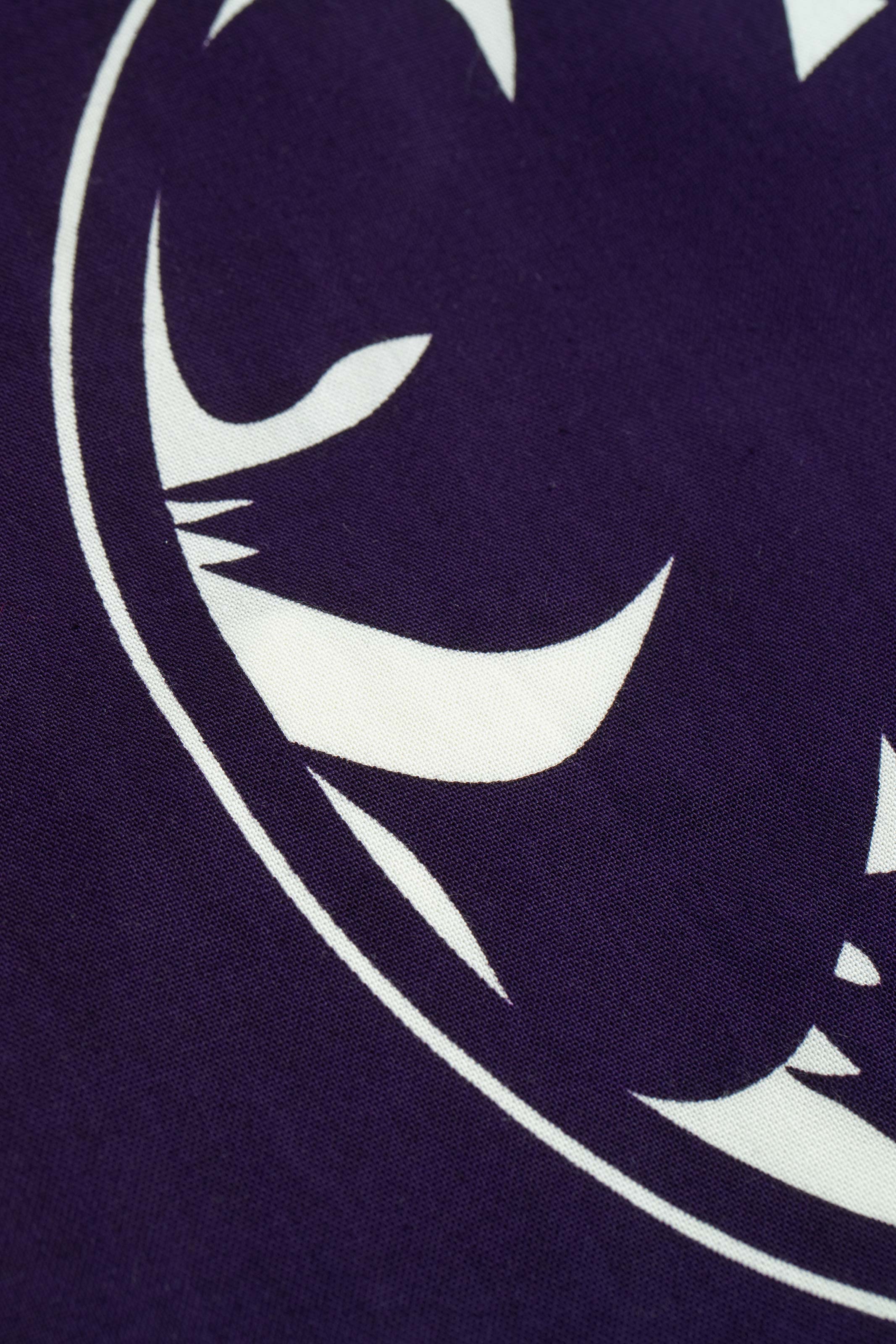 CAT -LIGHTNING SPEED- SHIRUSHI-ZOME HANTEN JACKET/ MURASAKI / 猫 -電光石火- 印染半纏