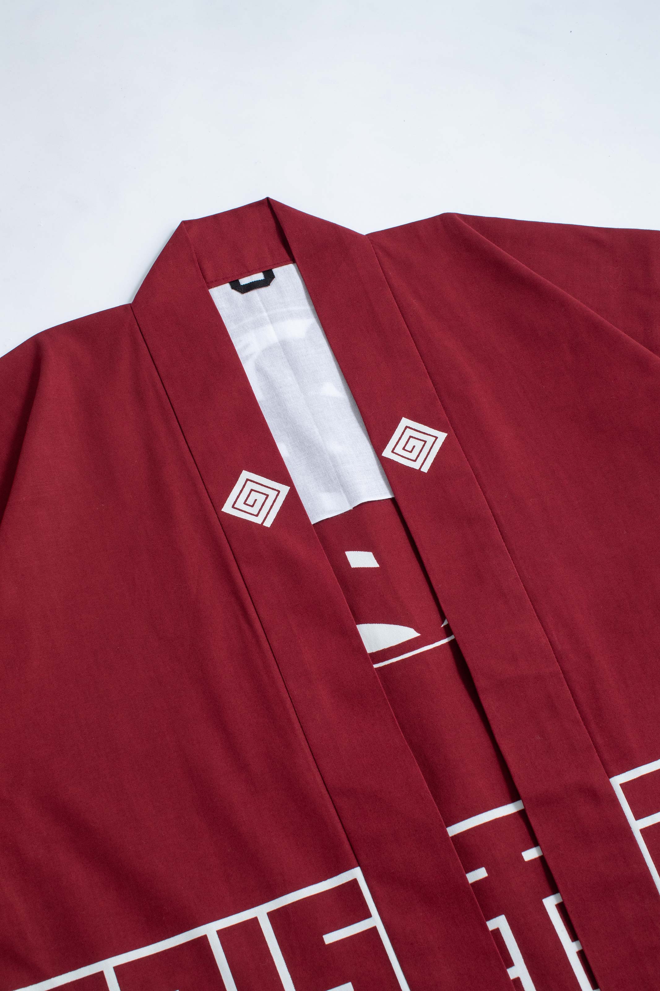 CAT -LIGHTNING SPEED- SHIRUSHI-ZOME HANTEN JACKET/ ENJI / 猫 -電光石火- 印染半纏