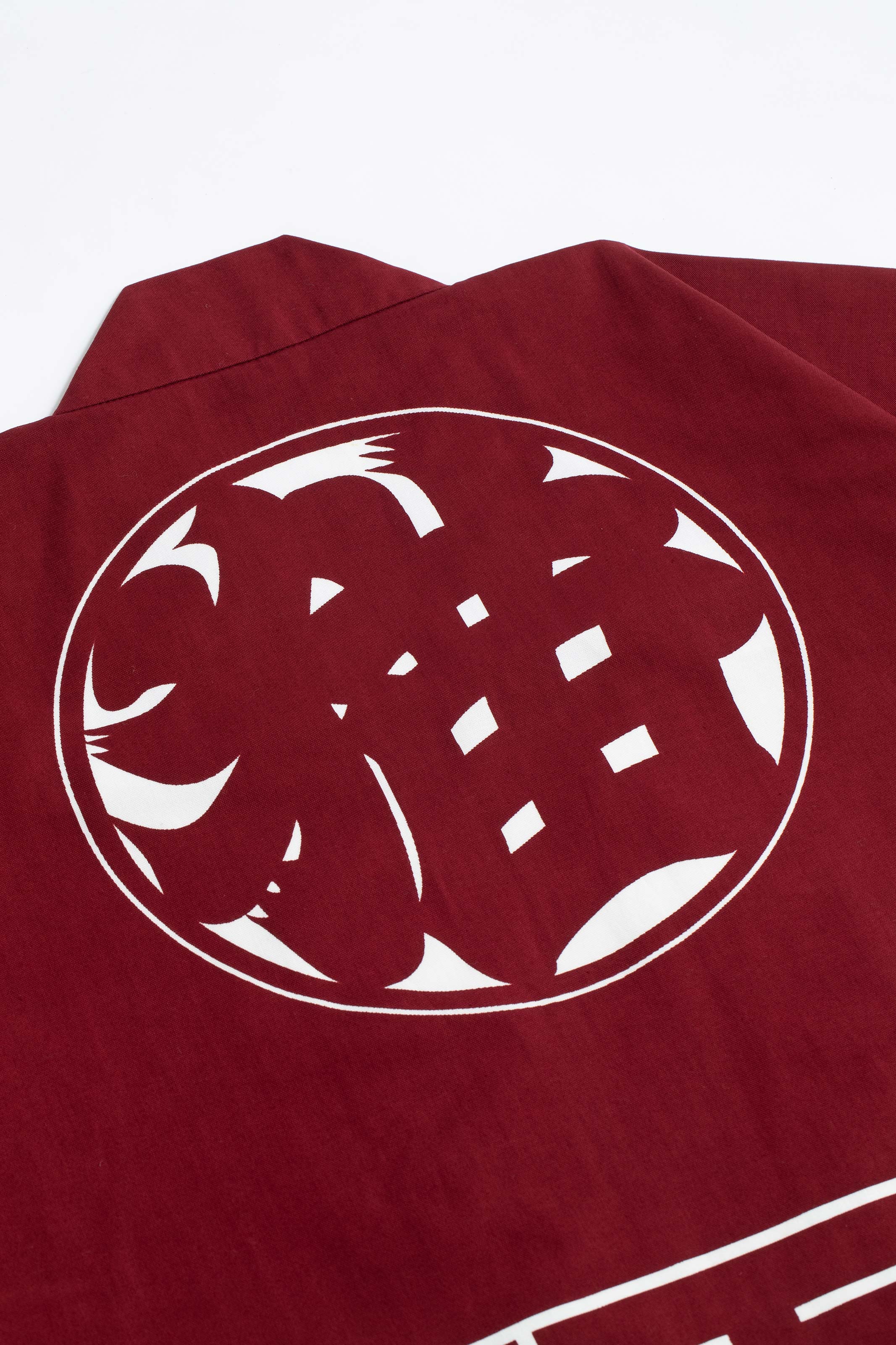 CAT -LIGHTNING SPEED- SHIRUSHI-ZOME HANTEN JACKET/ ENJI / 猫 -電光石火- 印染半纏