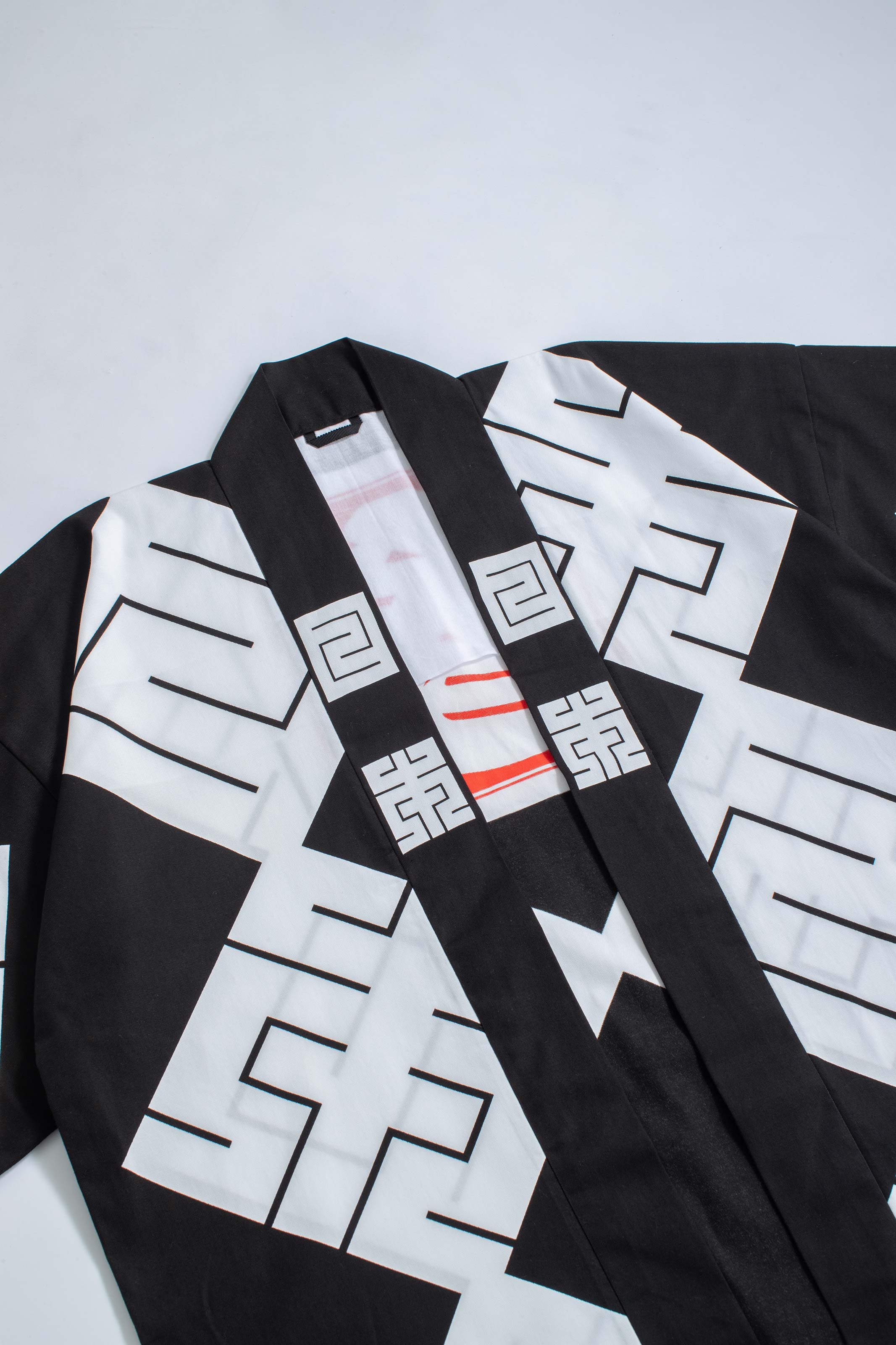 MILE -JAPAN- SHIRUSHI-ZOME HANTEN JACKET / KURO / 参 -日本- 印染半纏