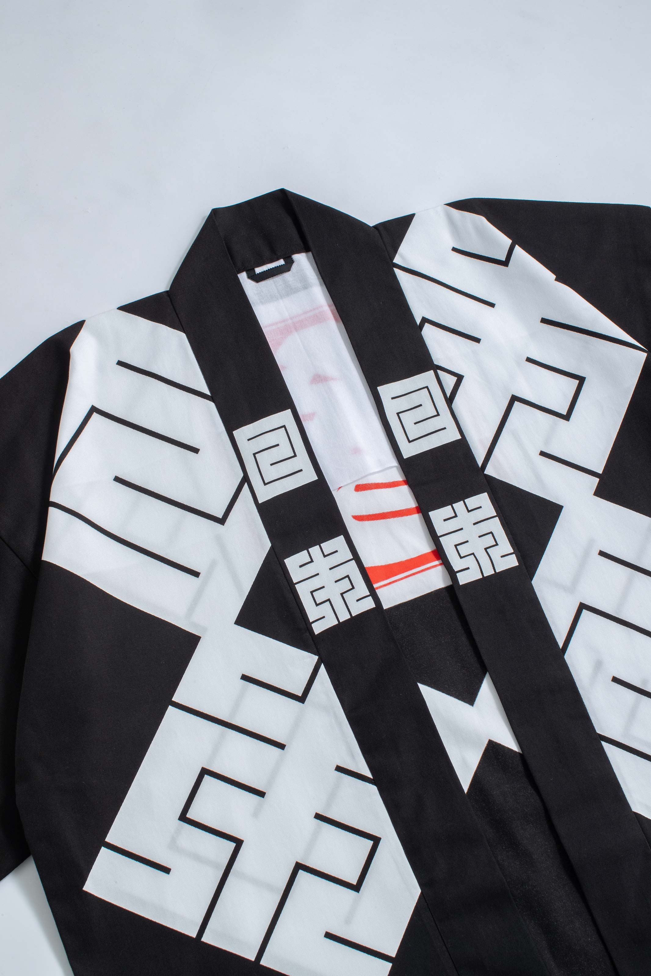 MILE -JAPAN- SHIRUSHI-ZOME HANTEN JACKET / KURO / 参 -日本- 印染半纏