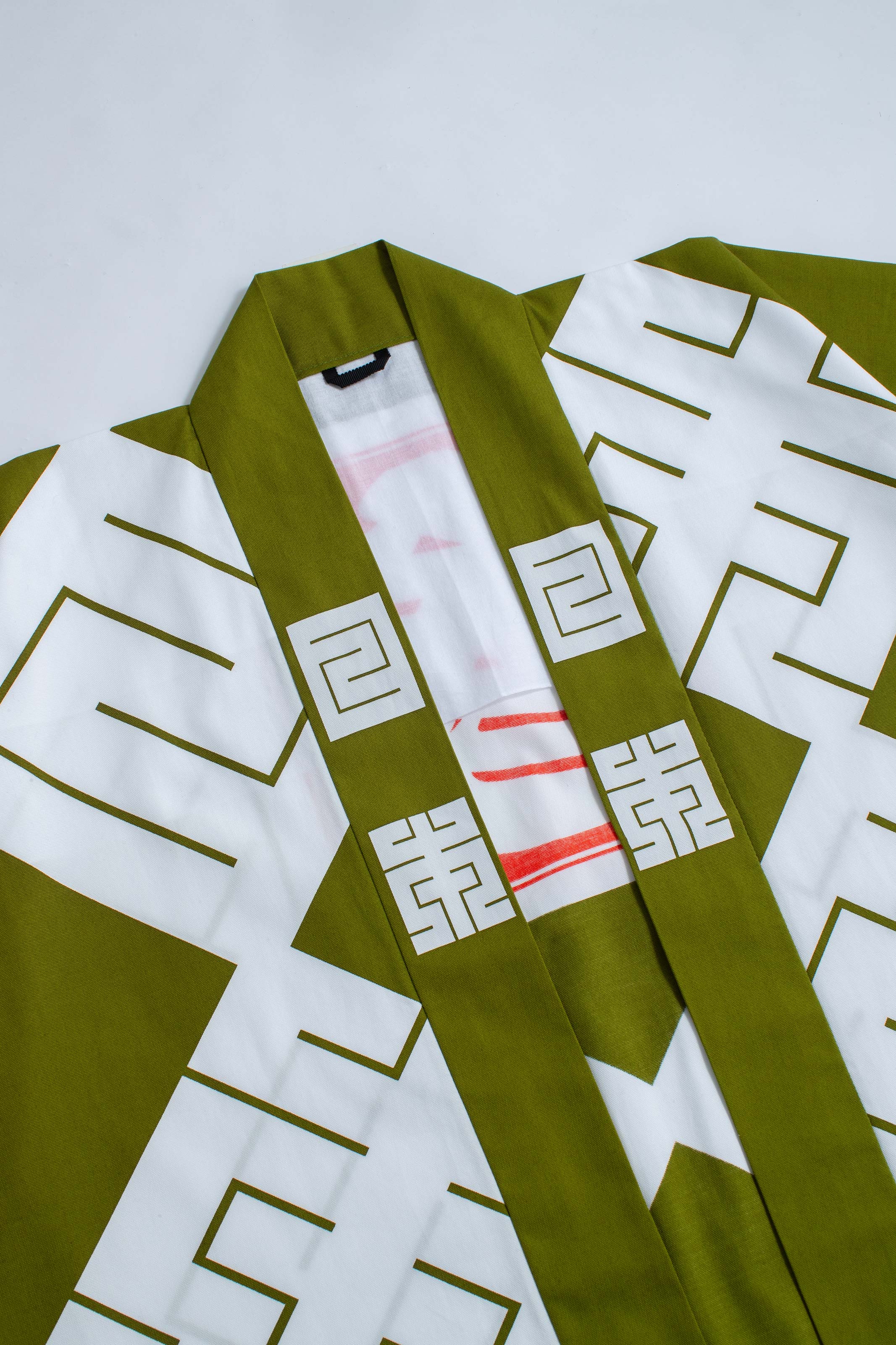 MILE -JAPAN- SHIRUSHI-ZOME HANTEN JACKET / MATCHA / 参 -日本- 印染半纏