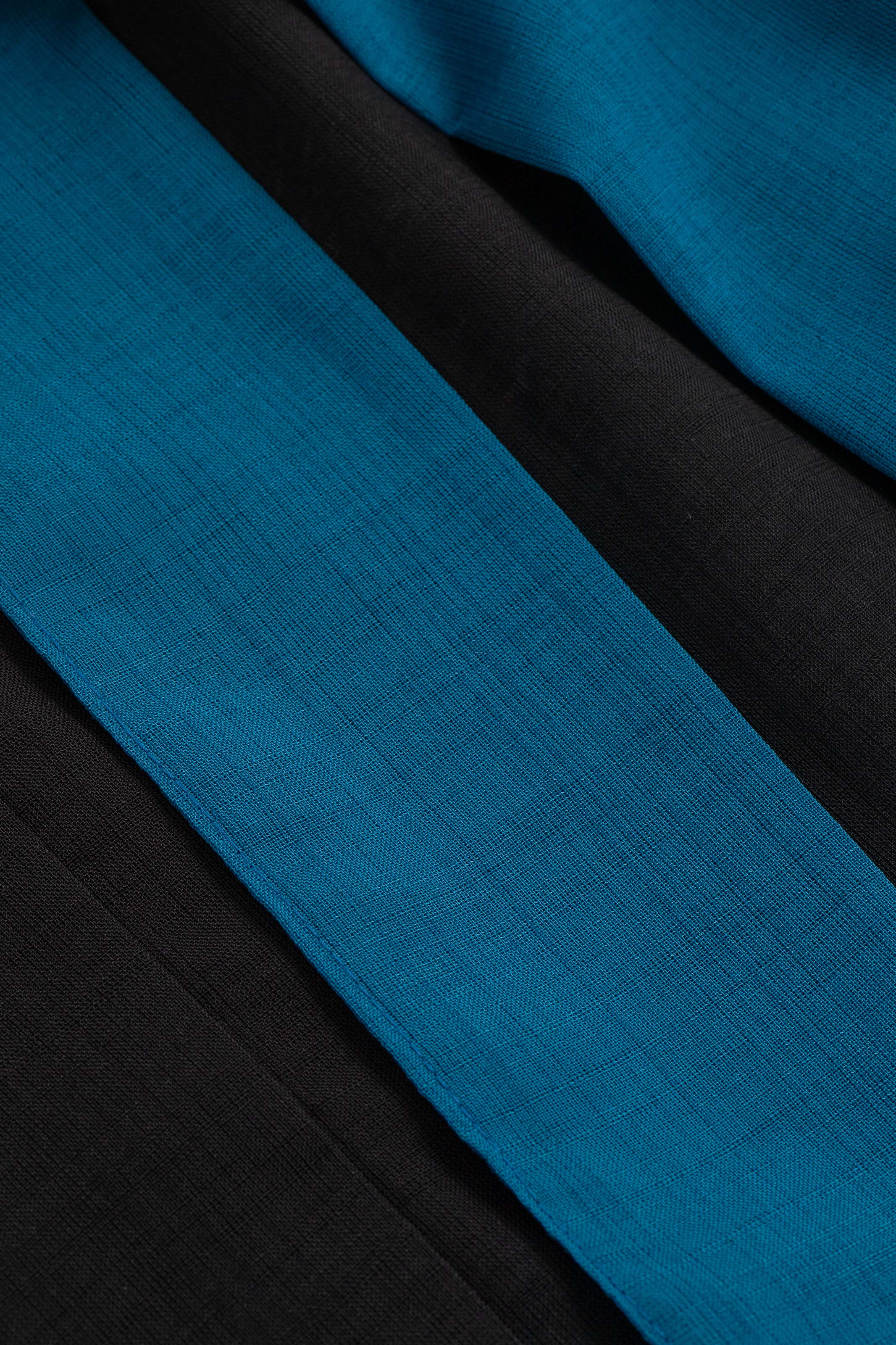 TRADITIONAL SHEER HAPPI / BLUE_OBI / 紗紬法被