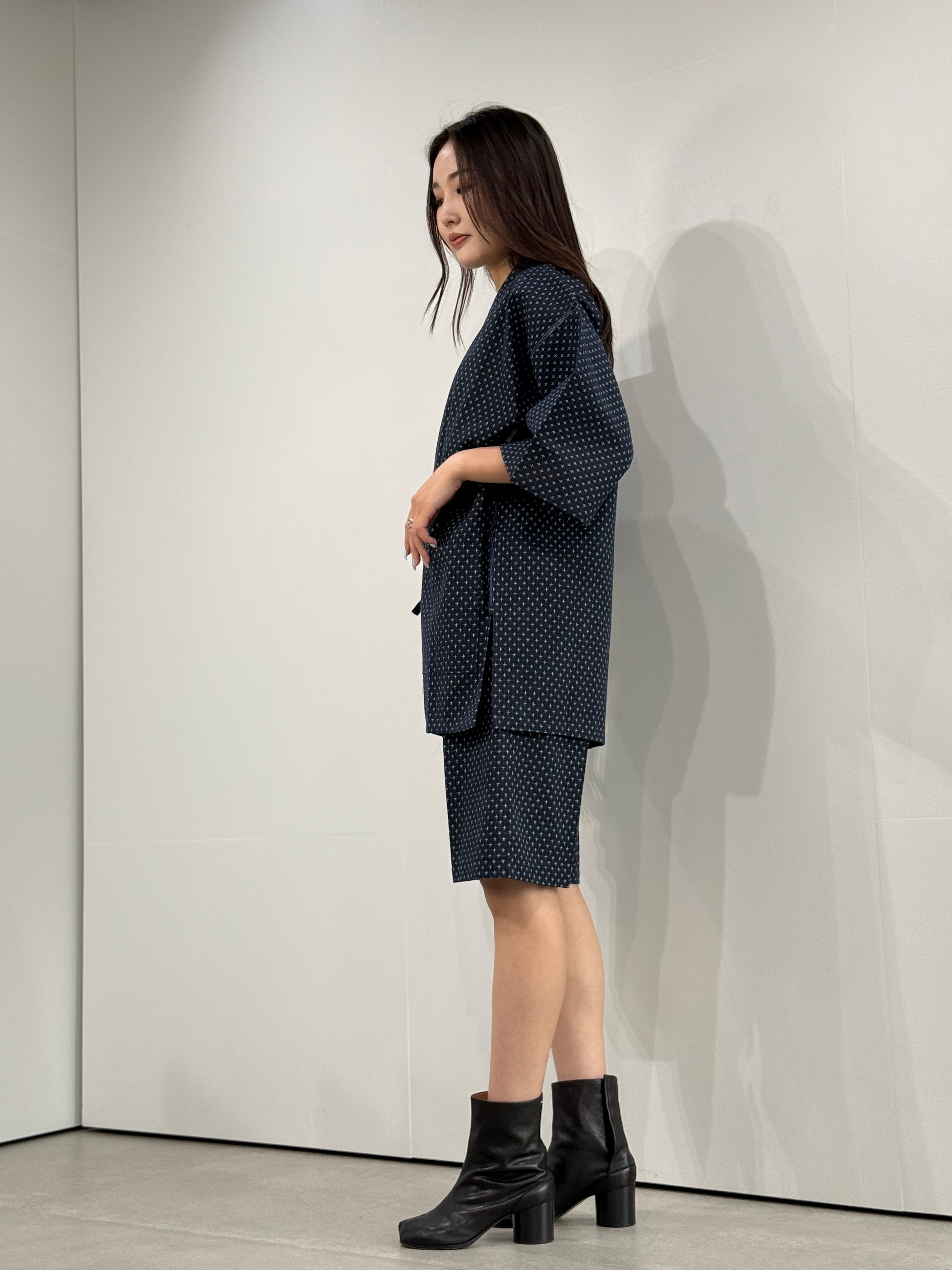 [参SELECT] Juji Sashiko Jinbei Navy M