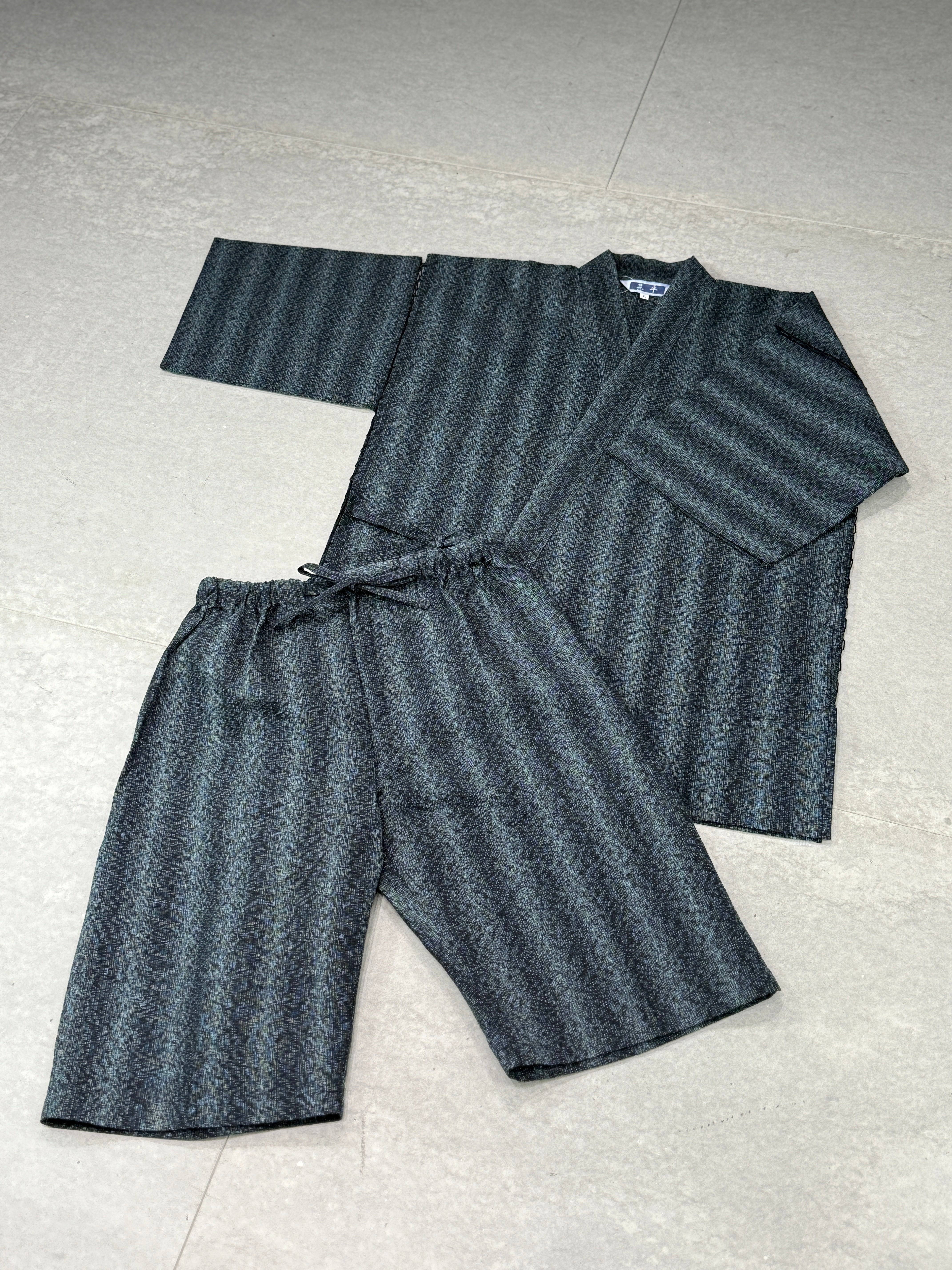 [参SELECT] Kasuri (Faded pattern) Jinbei Glay L