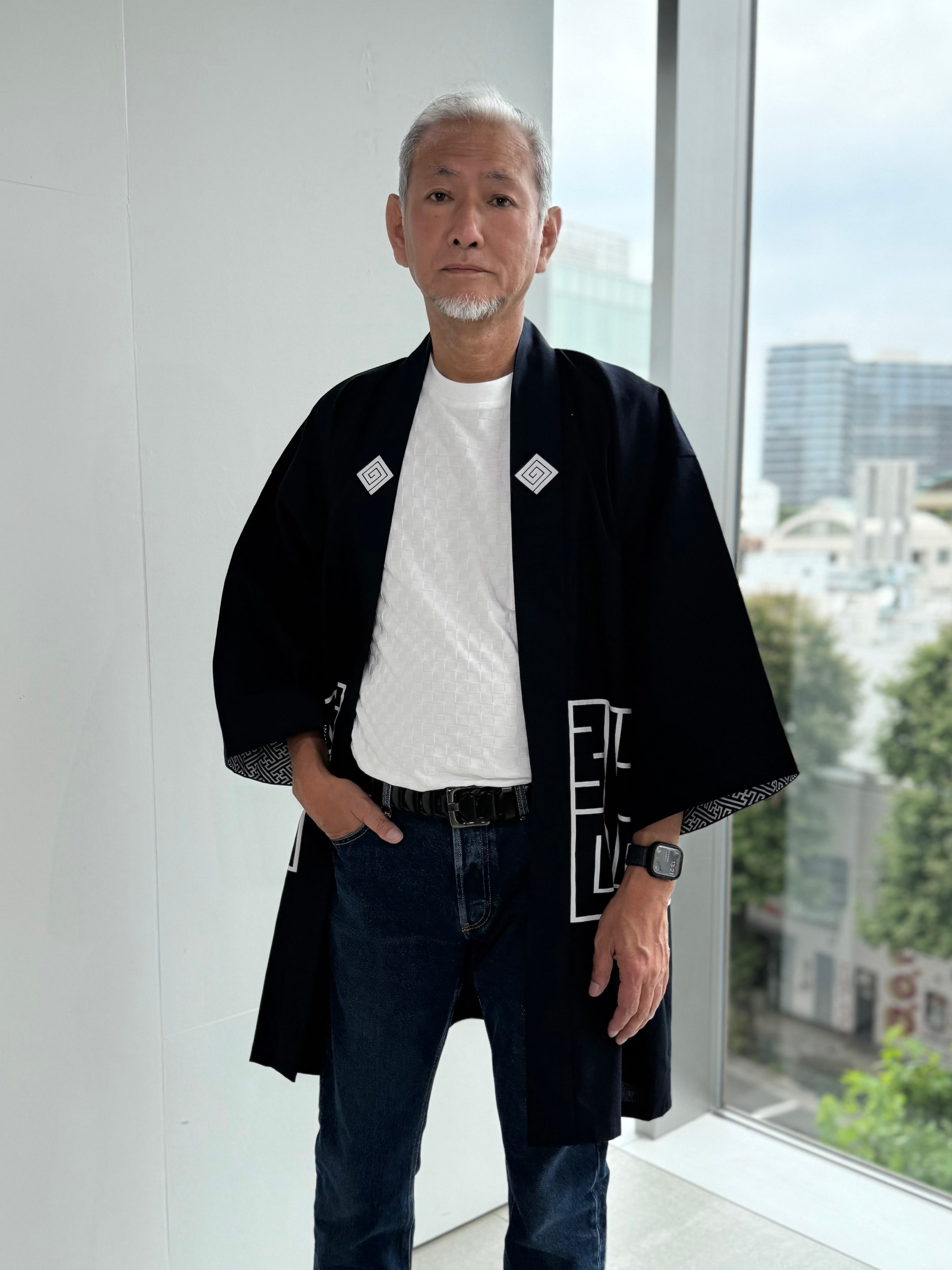 CAT -LIGHTNING SPEED- SHIRUSHI-ZOME HANTEN JACKET / 猫 -電光石火- 印染半纏