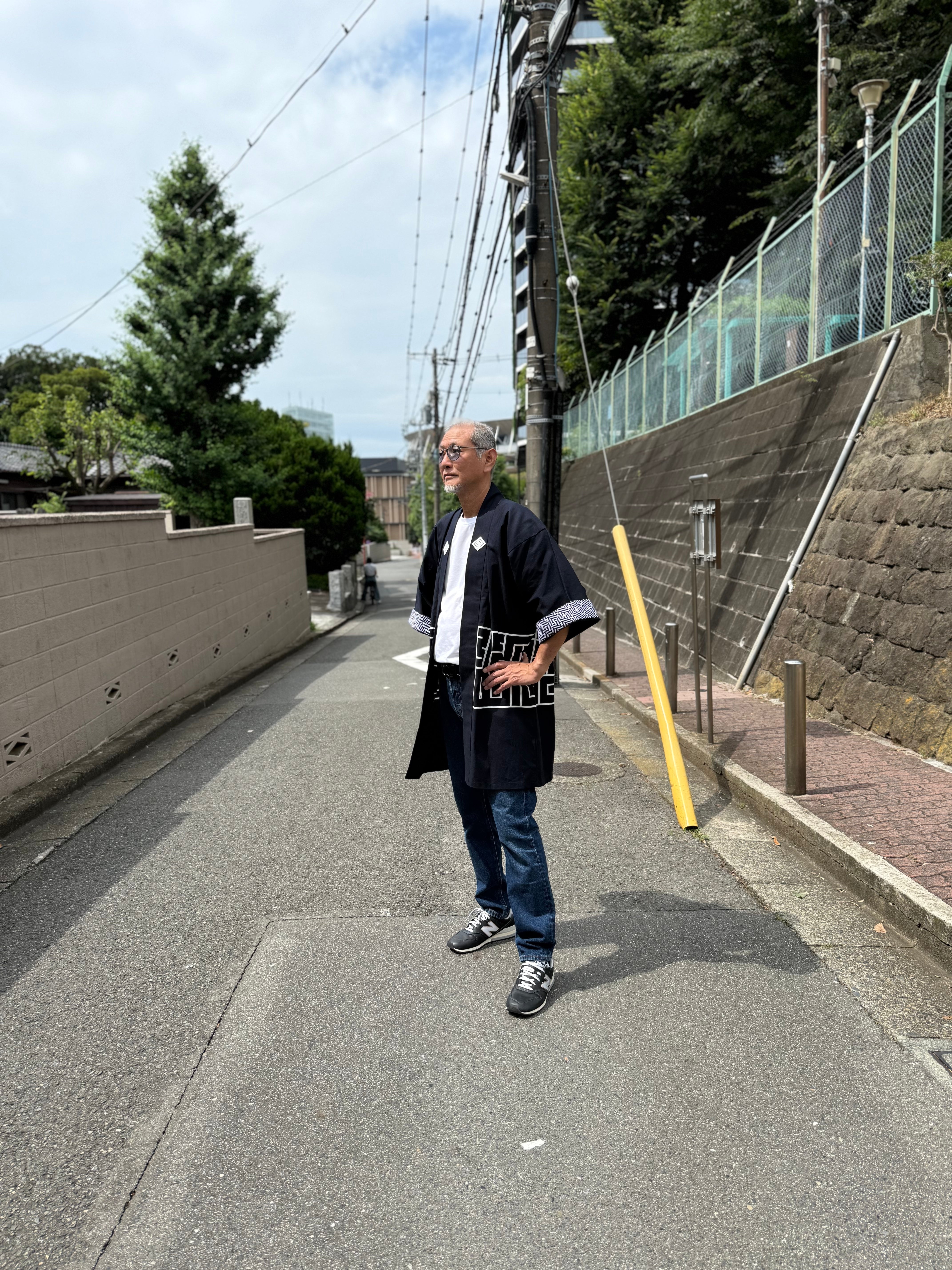 CAT -LIGHTNING SPEED- SHIRUSHI-ZOME HANTEN JACKET / 猫 -電光石火- 印染半纏