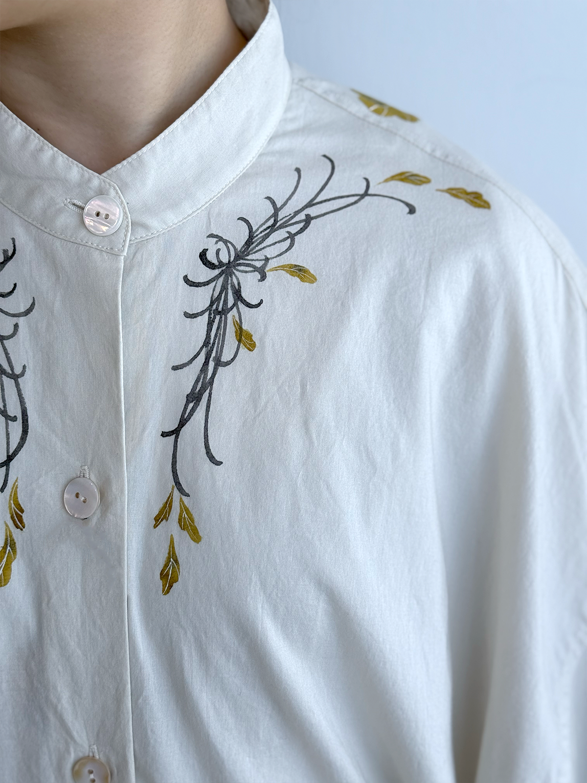 [SANKI ZAKKA SELECT] Volume sleeve blouse - Ecru - Rangiku