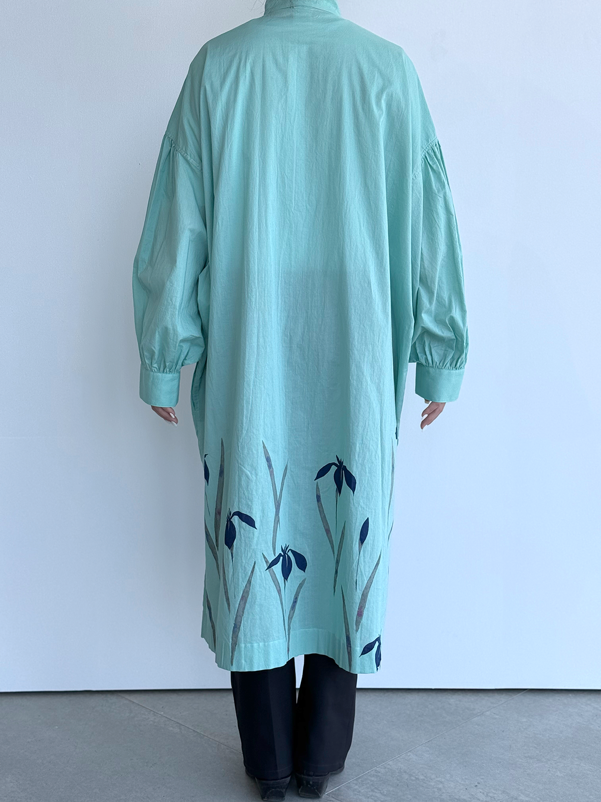 [SANKI ZAKKA SELECT] Volume sleeve blouse - Mint - Iris