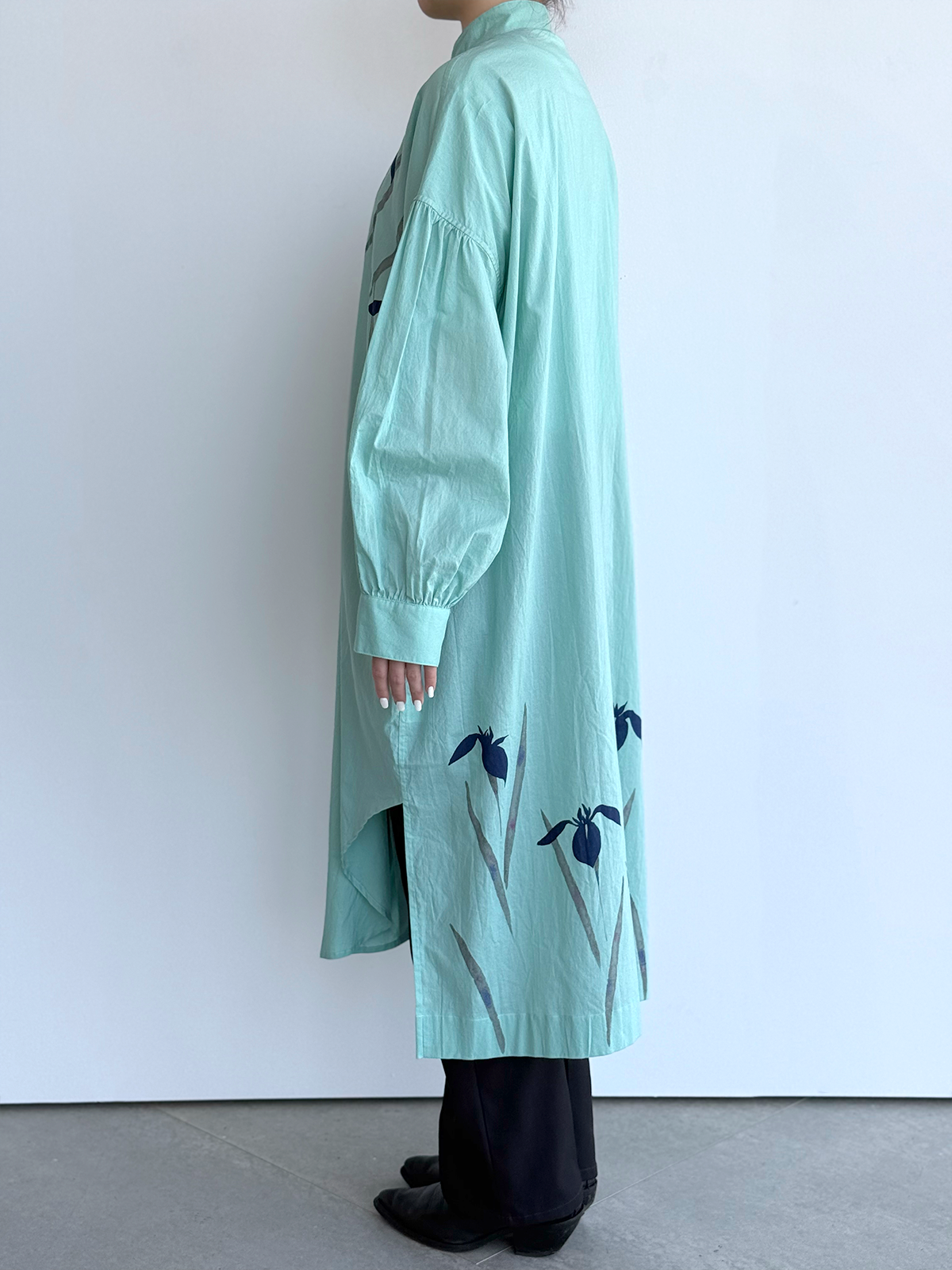 [SANKI ZAKKA SELECT] Volume sleeve blouse - Mint - Iris