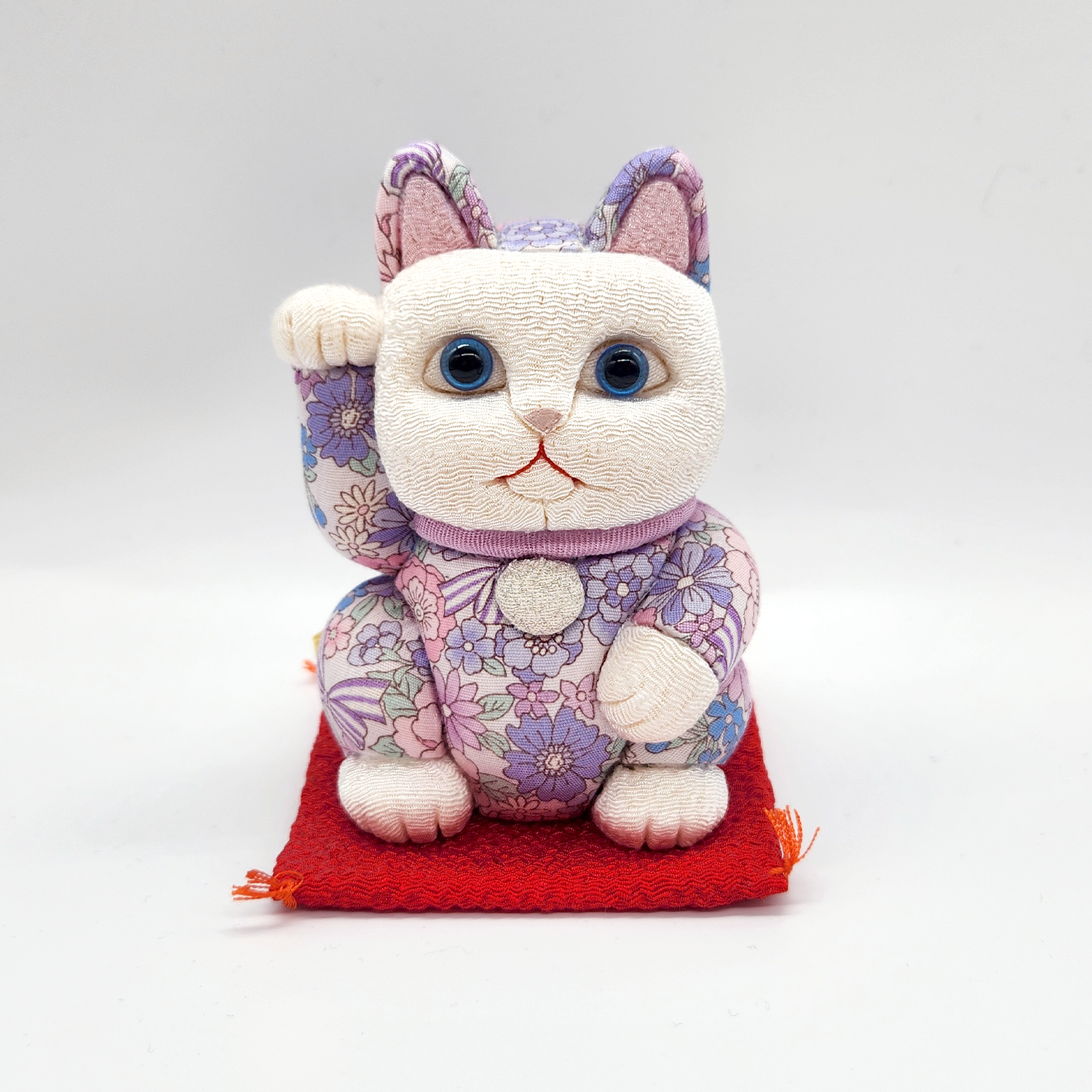 [SANKI ZAKKA SELECT] Original Lucky Cat - Ribbon - Purple