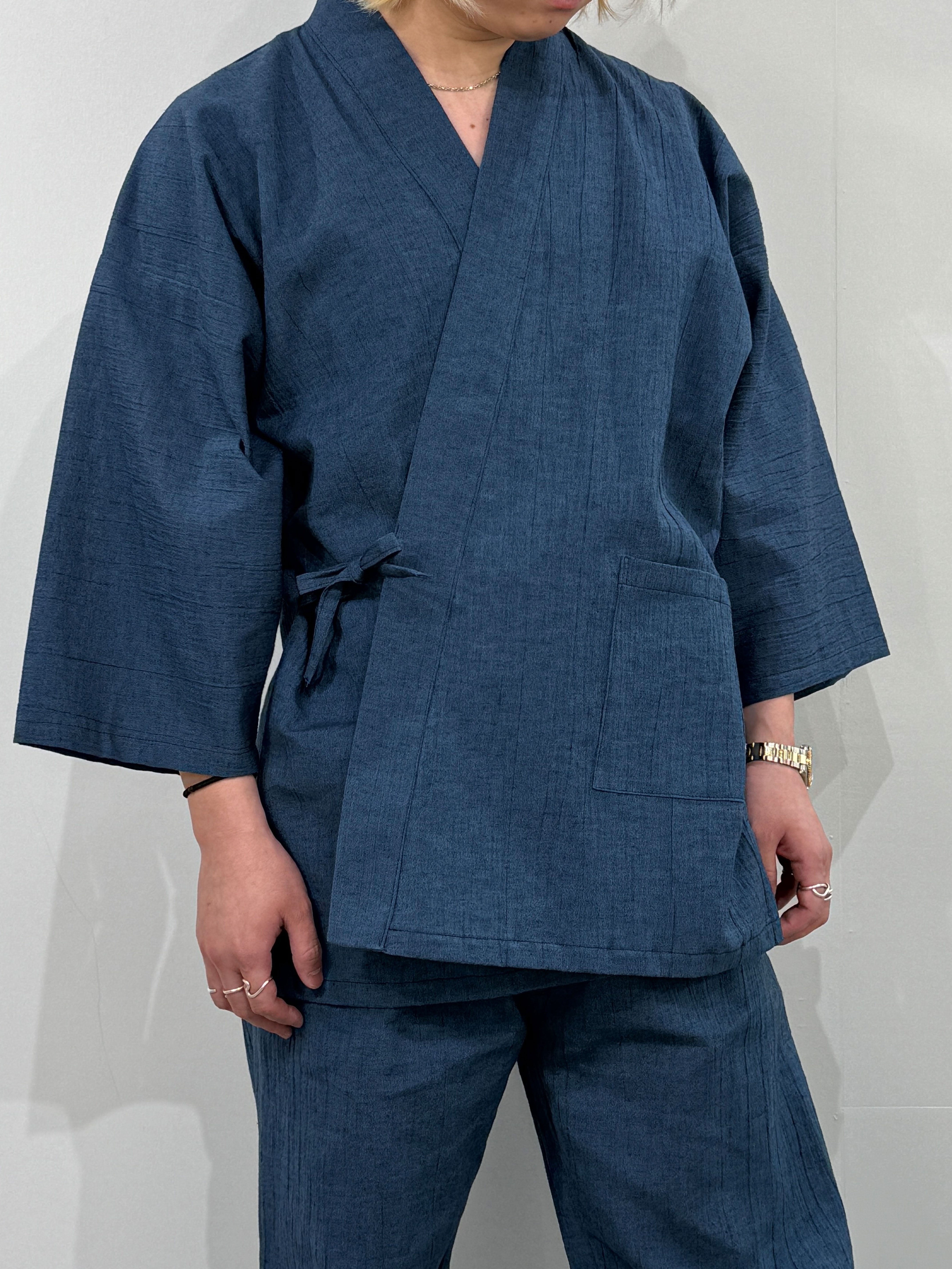[参SELECT] Samue—Traditional monk's working clothes Blue L