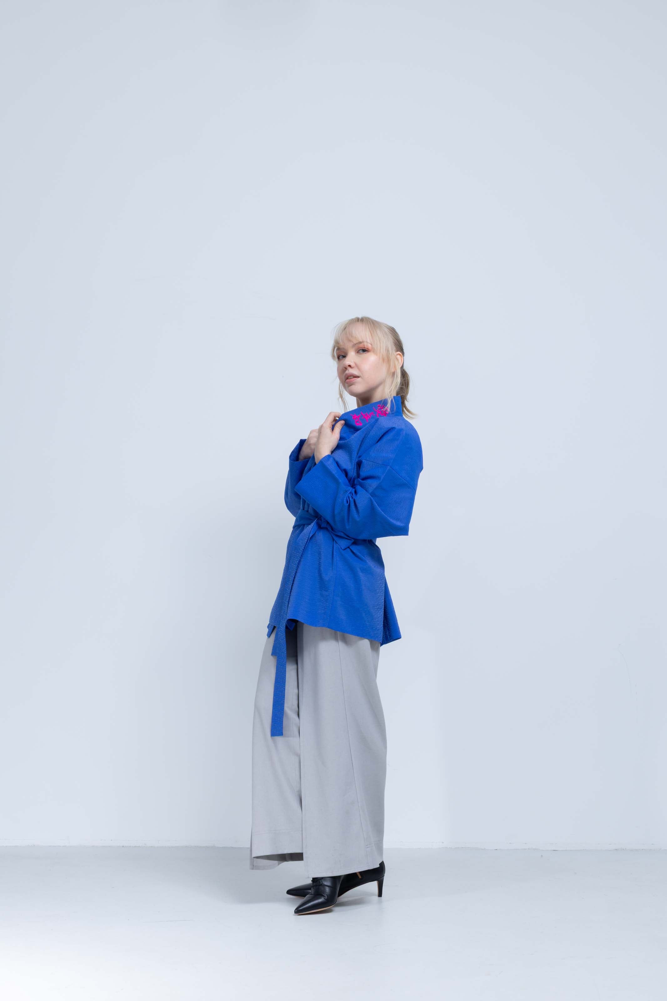 OHARAME KIMONO JACKET / 碧-ao-