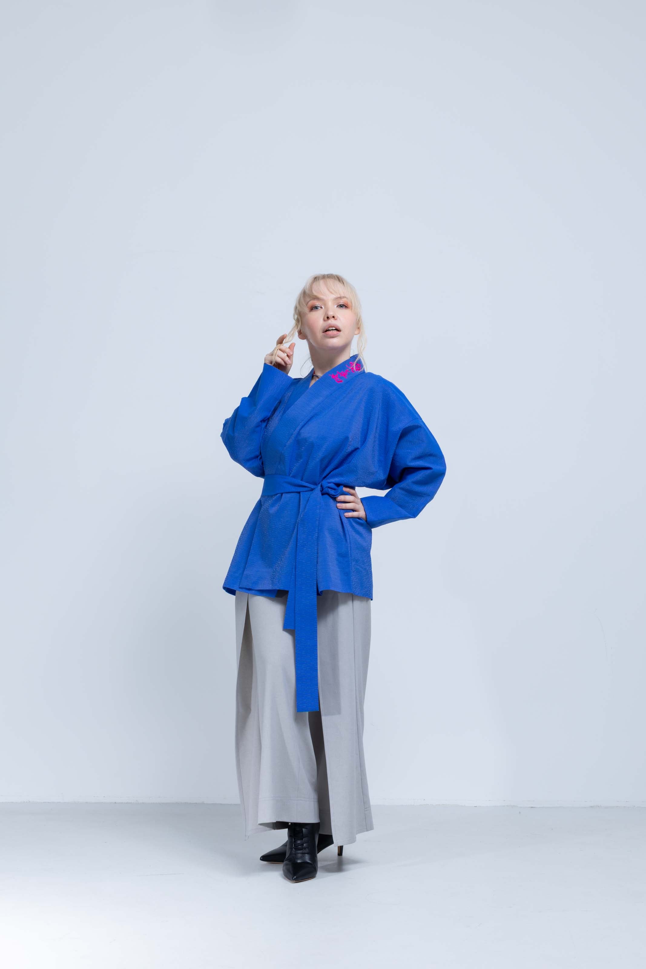 OHARAME KIMONO JACKET / 碧-ao-
