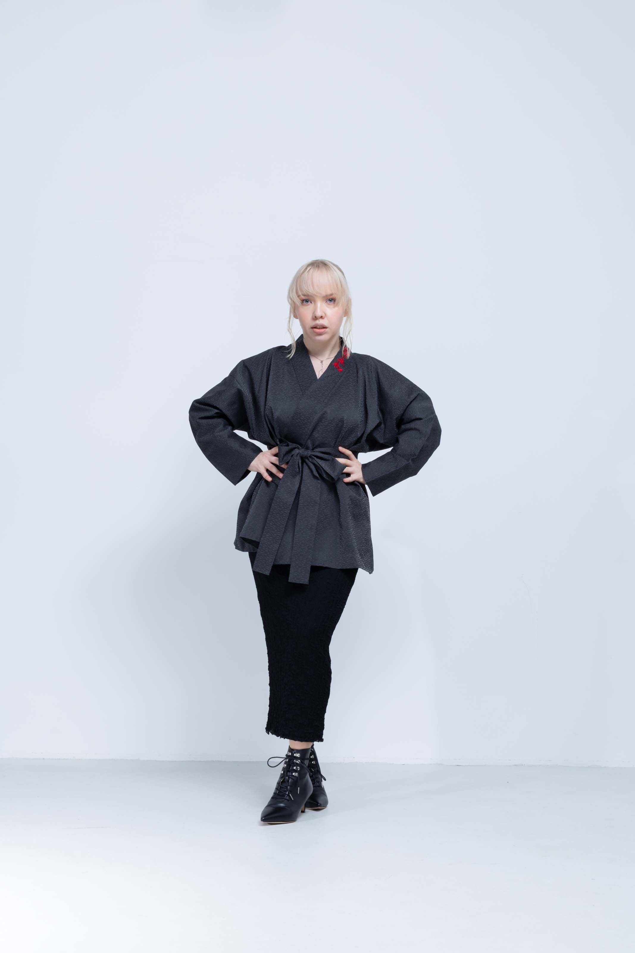 OHARAME KIMONO JACKET / red / 墨-sumi-