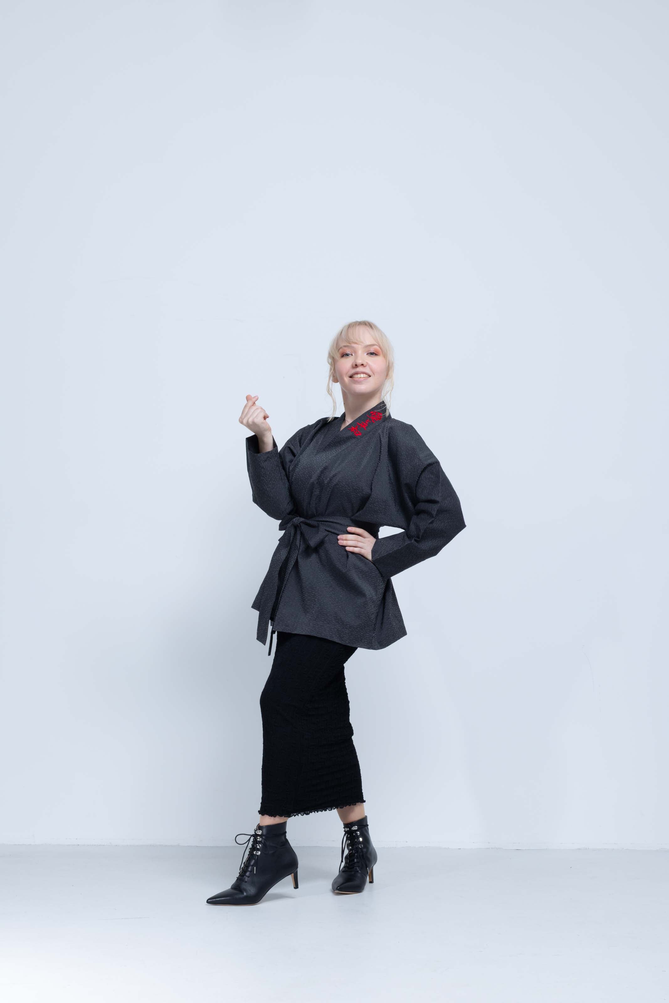 OHARAME KIMONO JACKET / red / 墨-sumi-